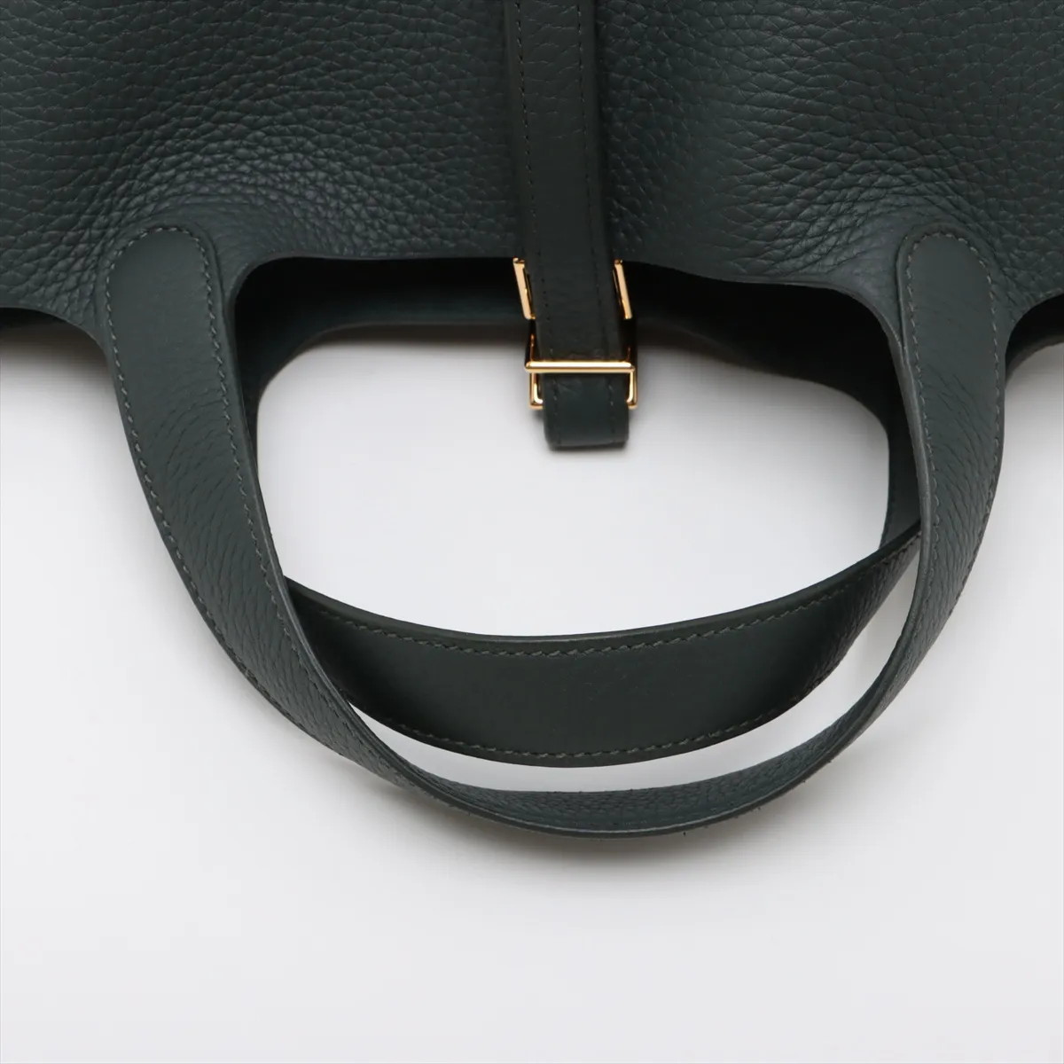 [Individually wrapped] Hermes Picotan Lock 18 PM Taurillon Clemence Vert Mangrove Gold Hardware K:2025 — view 5
