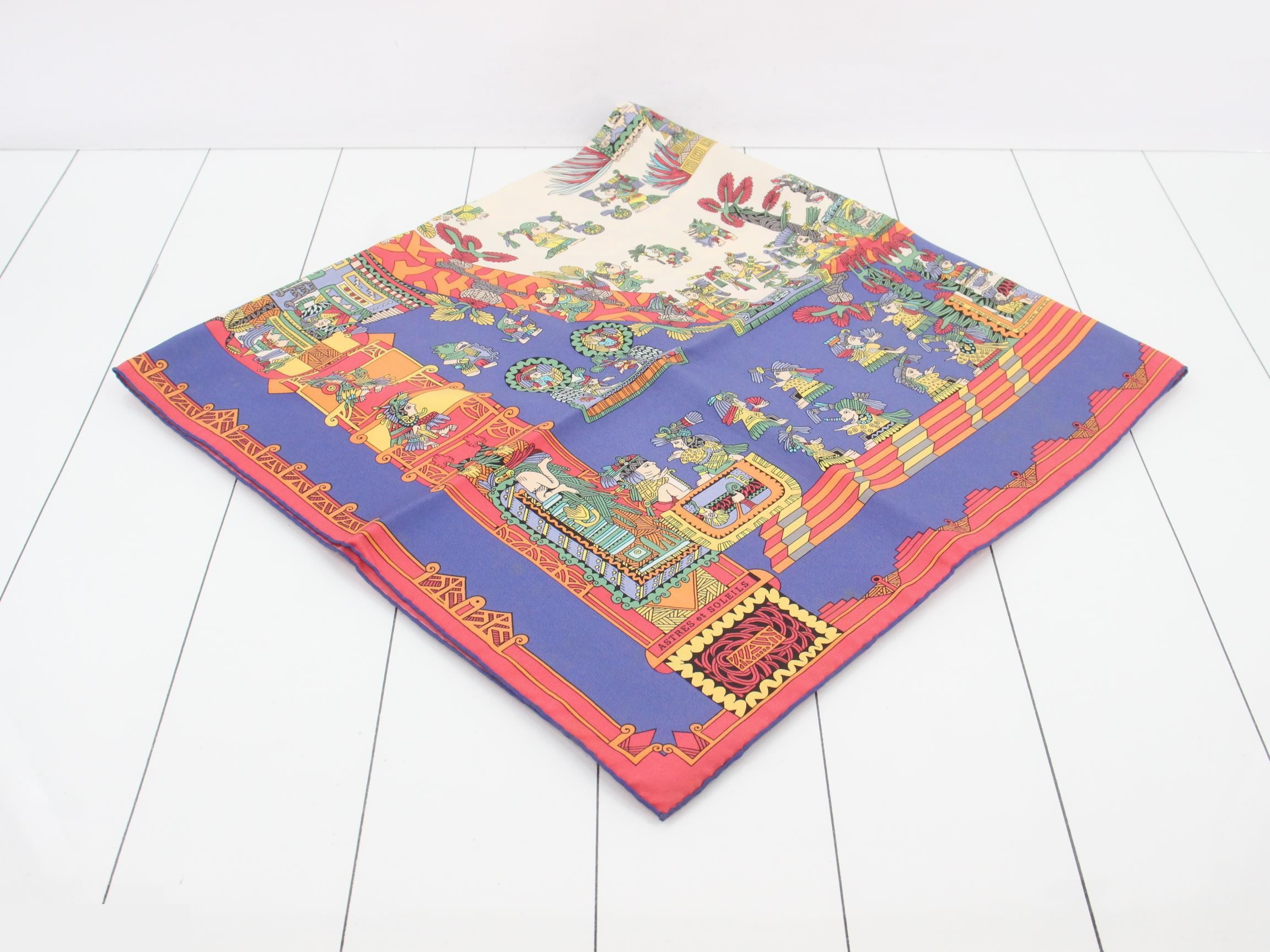 Carre 90 Scarf ASTRES et SOLEILS (Celestial Bodies and Suns) — view 2