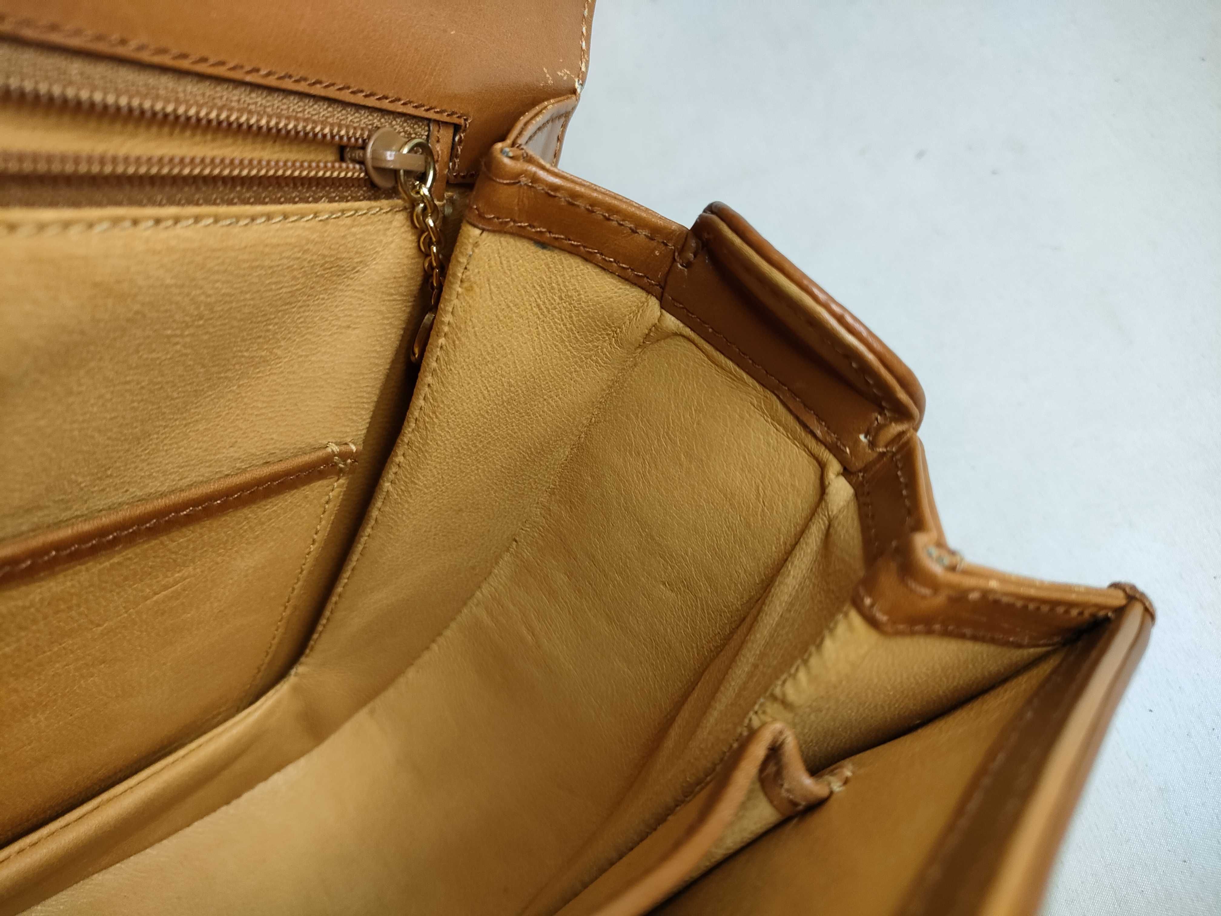Bamboo Leather Handbag, Beige, 000 01 0633 (Handbag) — view 9