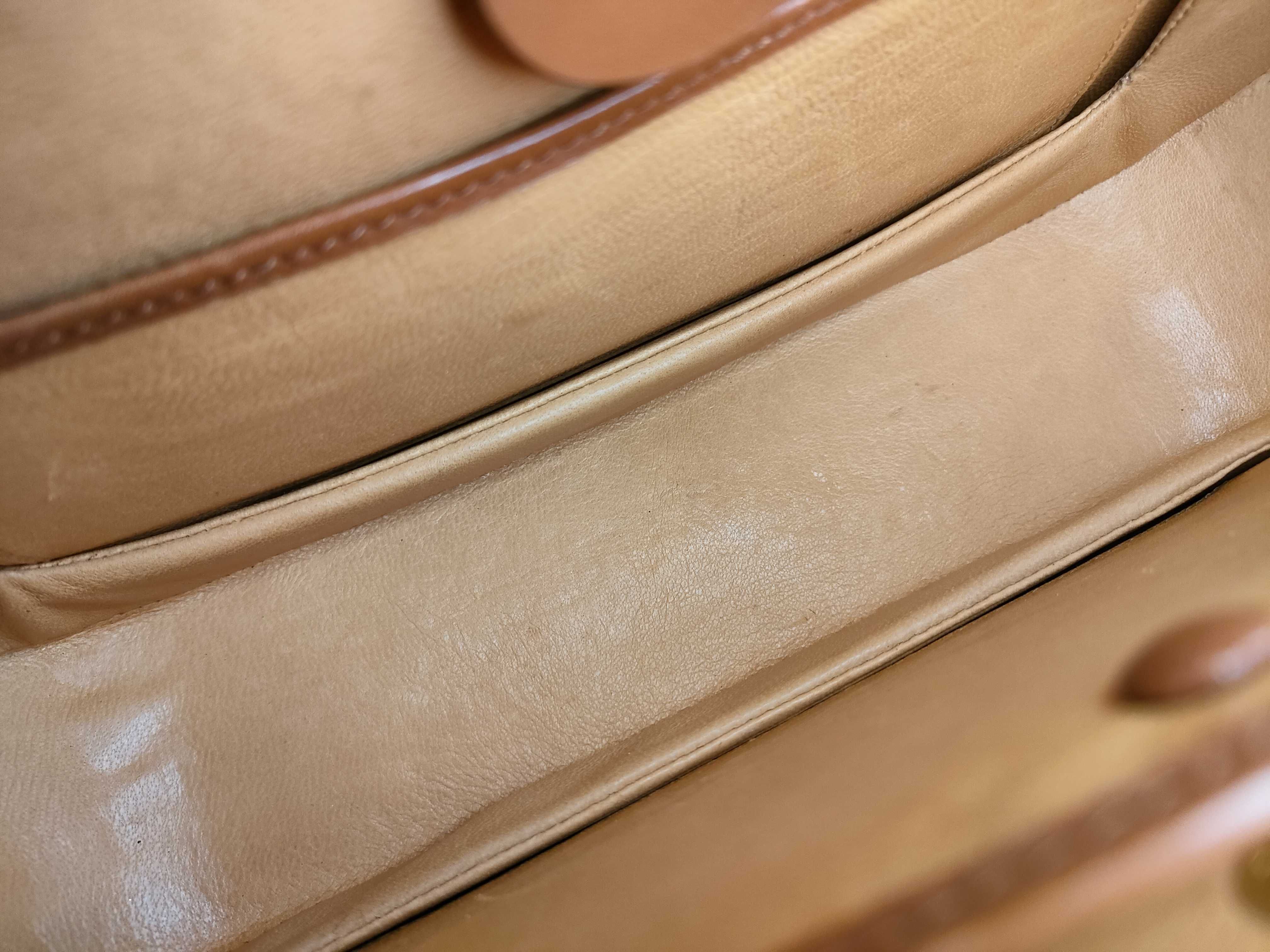Bamboo Leather Handbag, Beige, 000 01 0633 (Handbag) — view 10