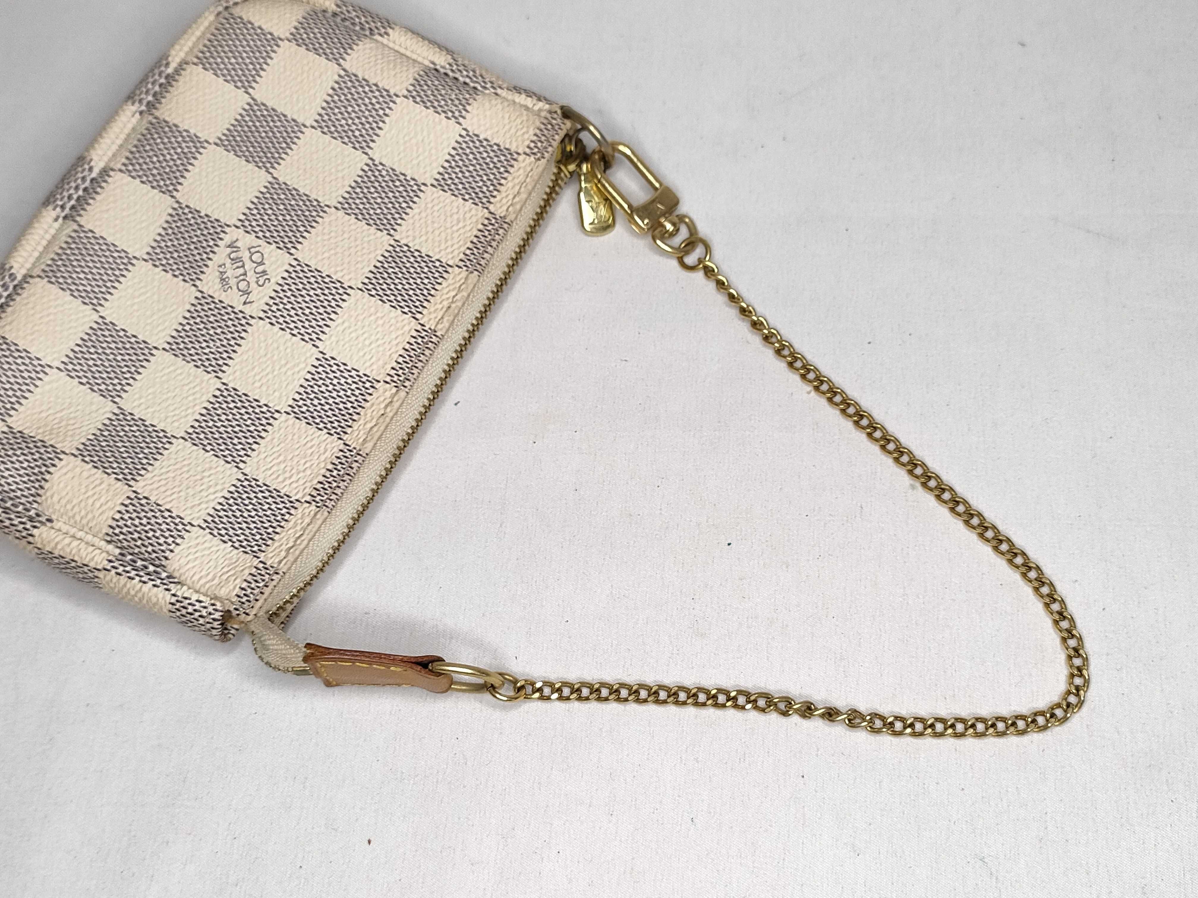 Damier Azur Mini Pochette Accessoires Handbag — view 3