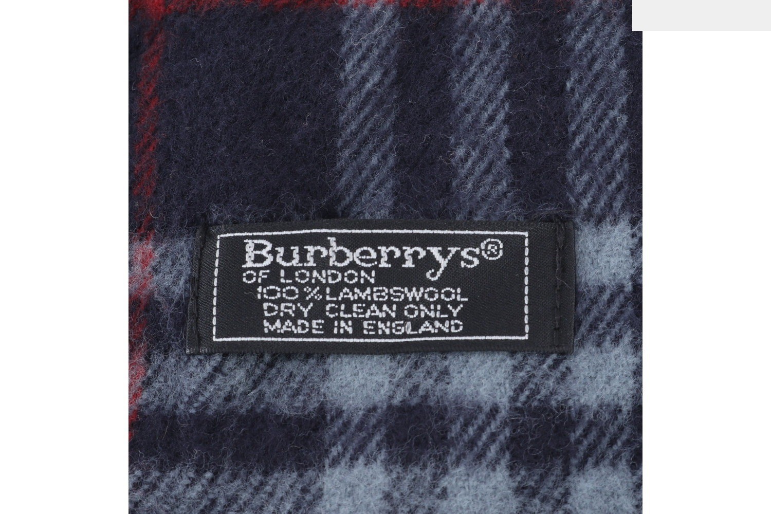 Nova Check scarf with tags attached. — view 3