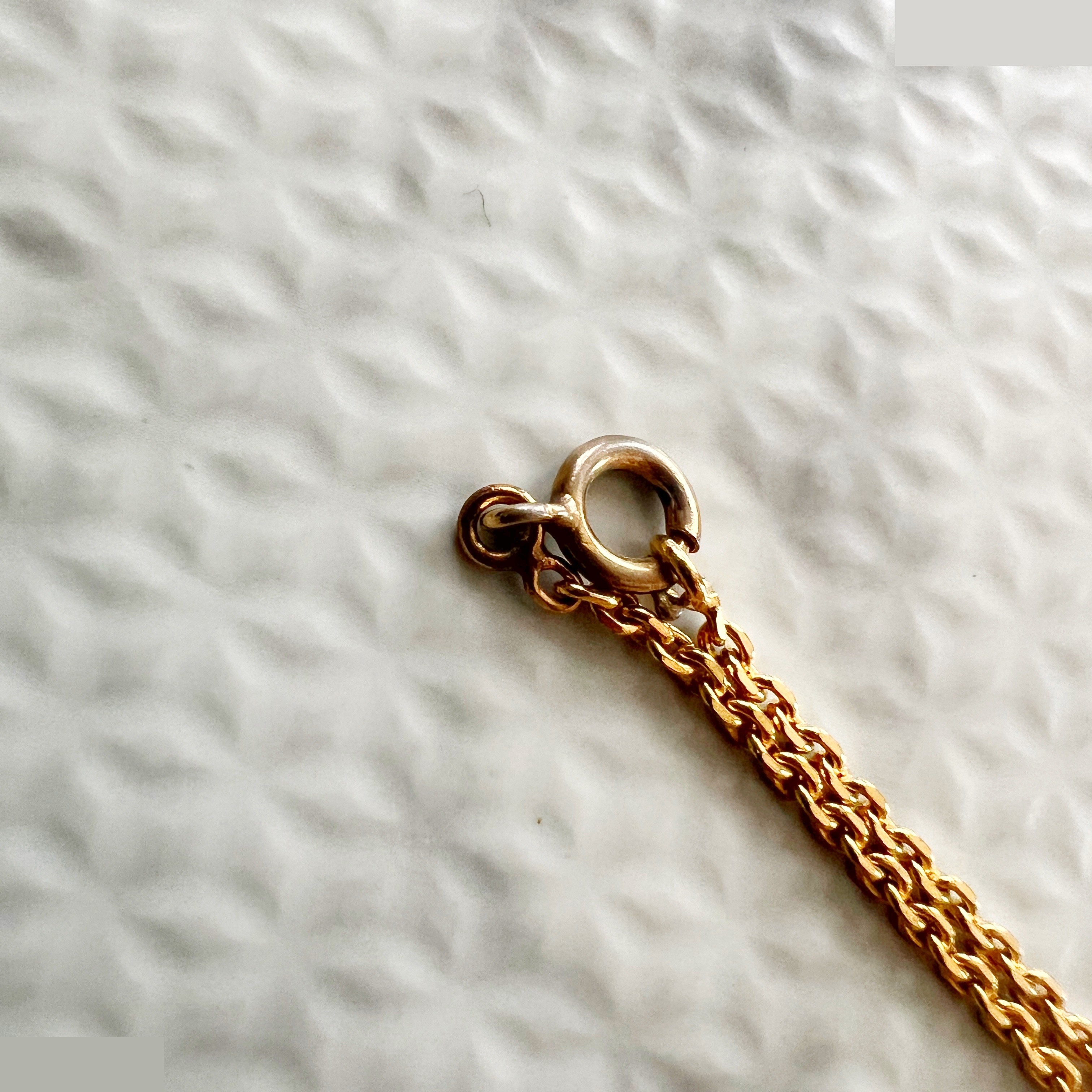 Colored stone here mark necklace chain approx. 40cm — view 6