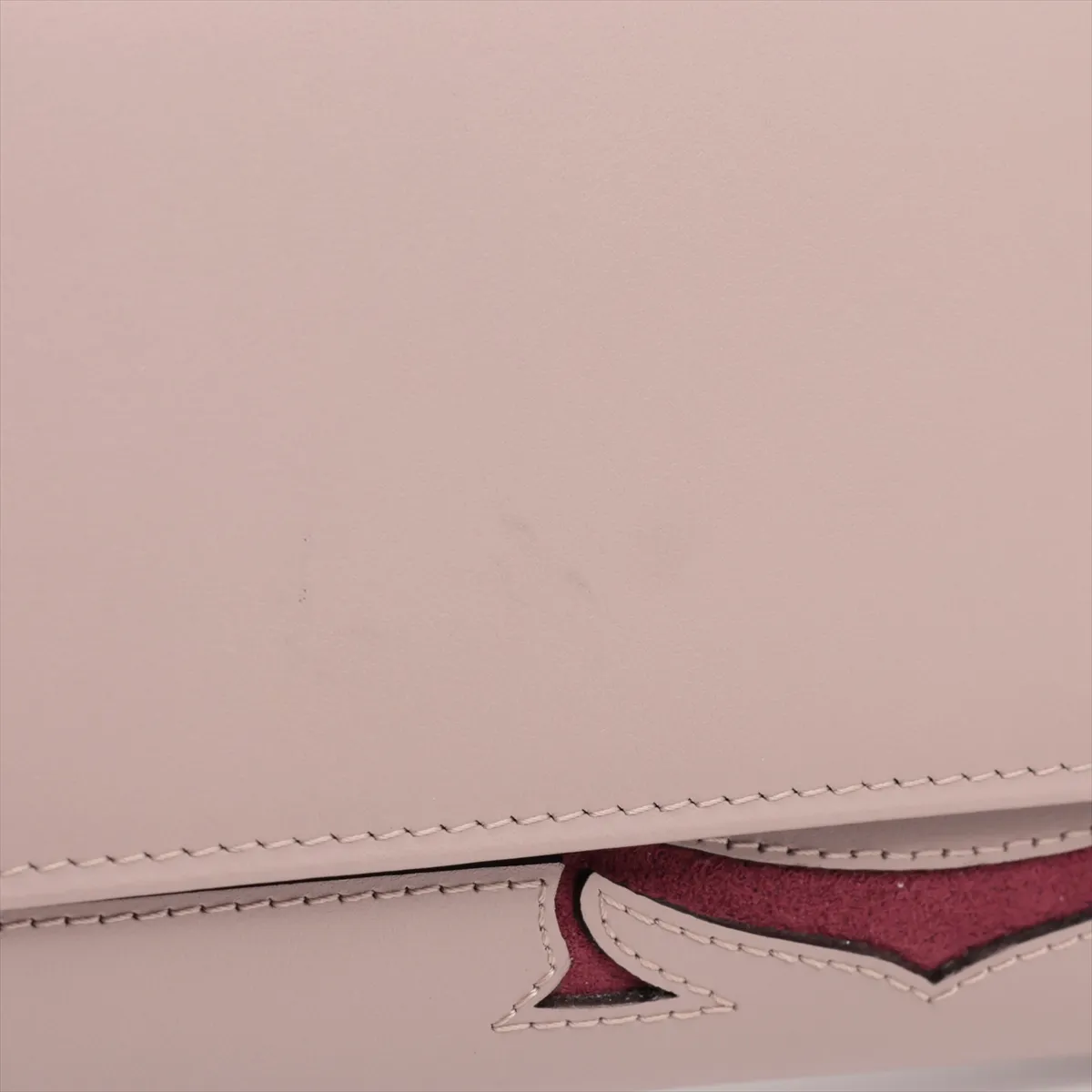 Must C Leather Long Wallet Beige — view 10