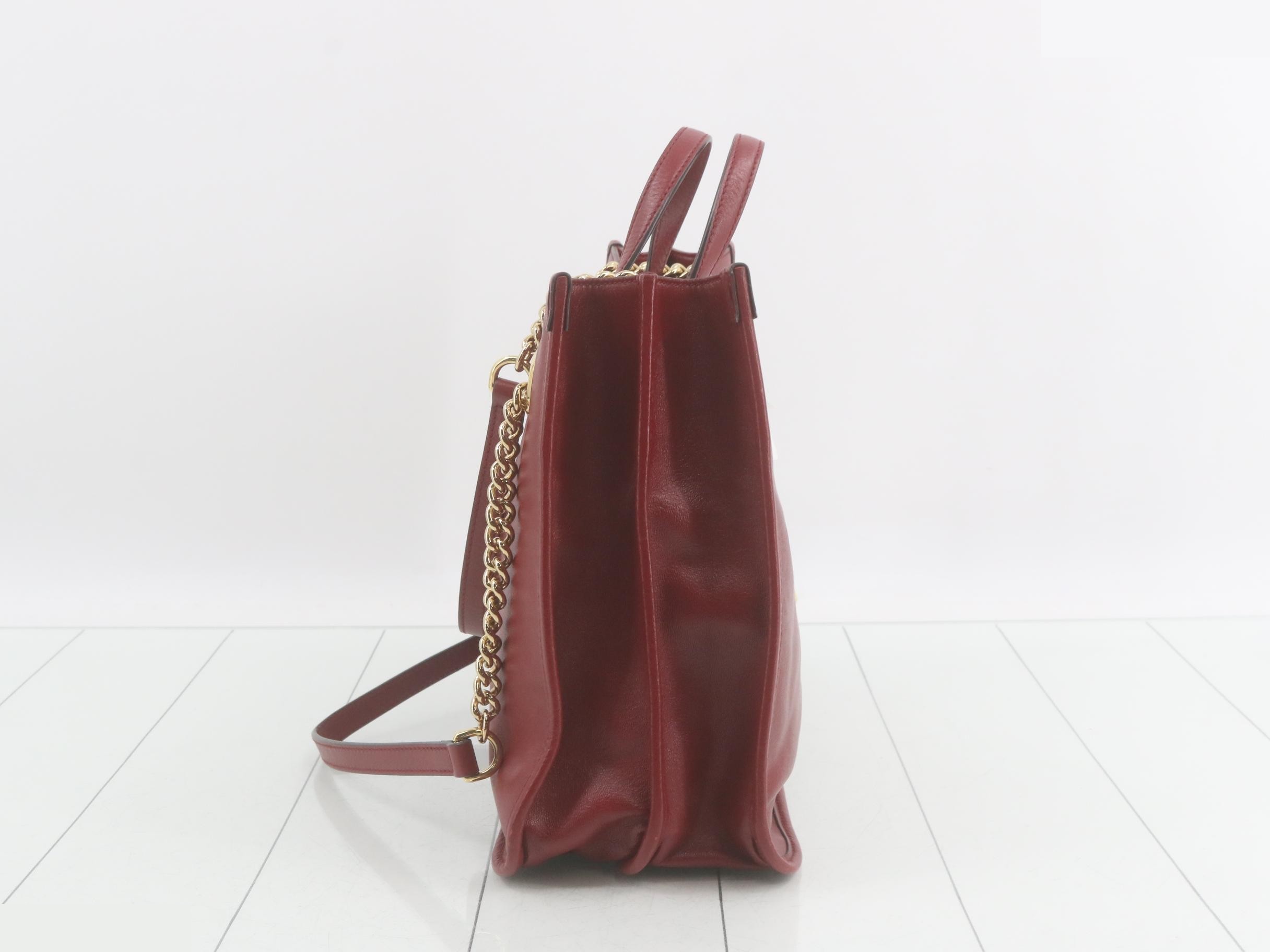 Horsebit 1955 Tote Bag, Leather, Chain — view 4