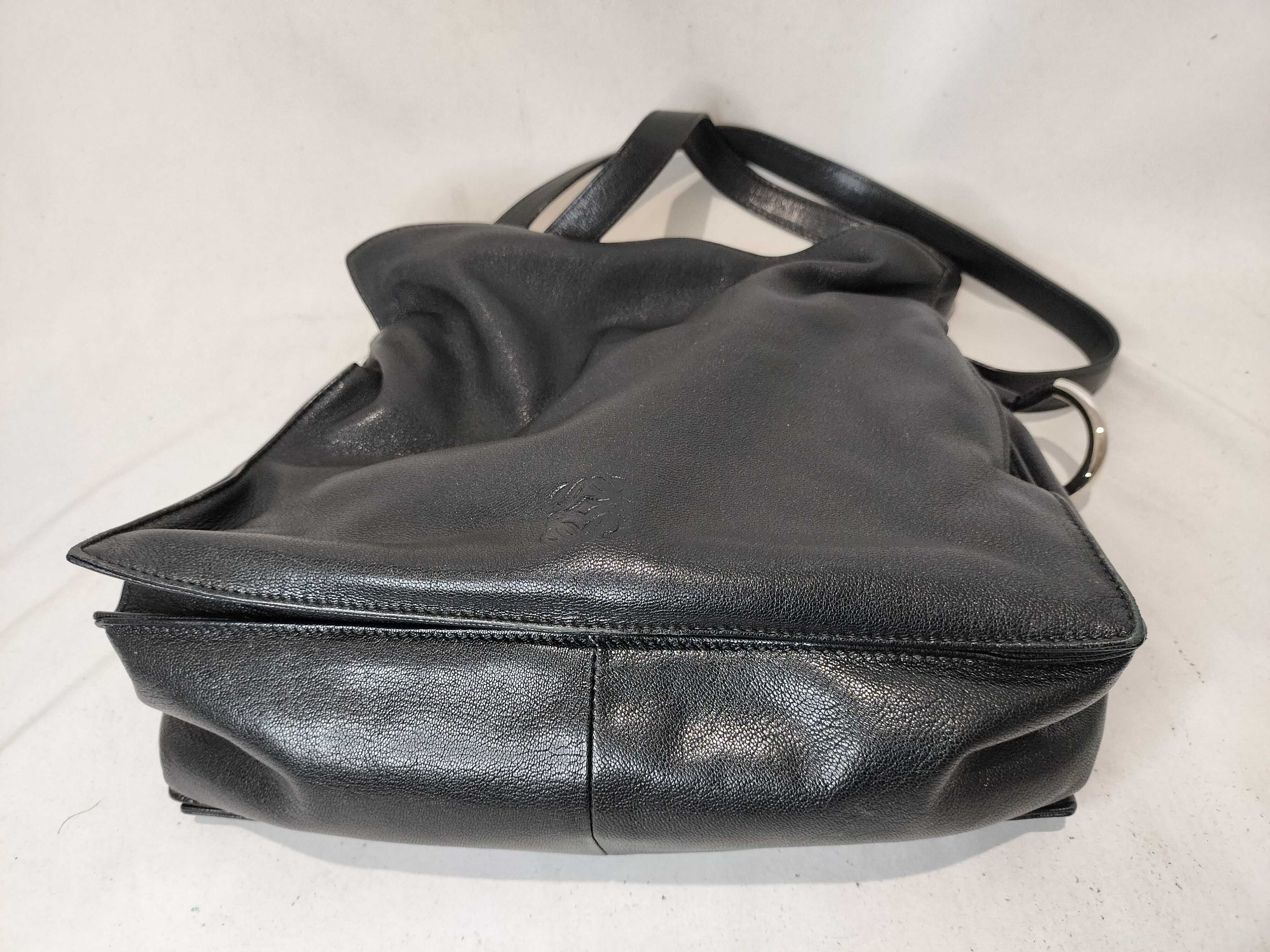 Flamenco Leather Black Handbag — view 8