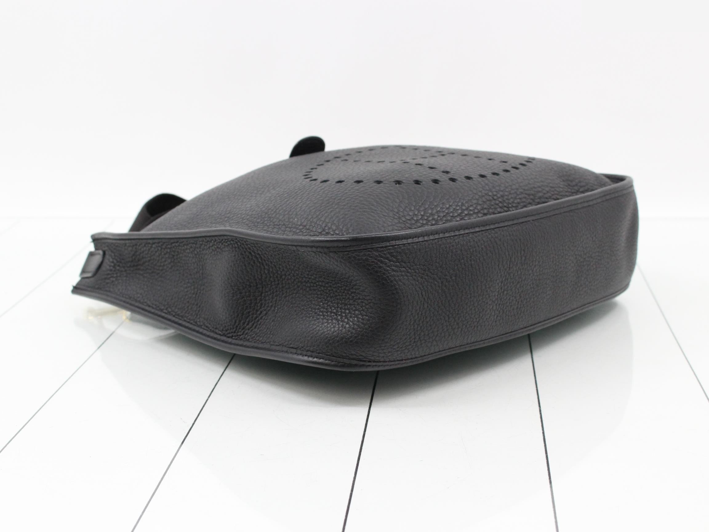 Evelyn, Black, G stamp, Gold hardware — view 5