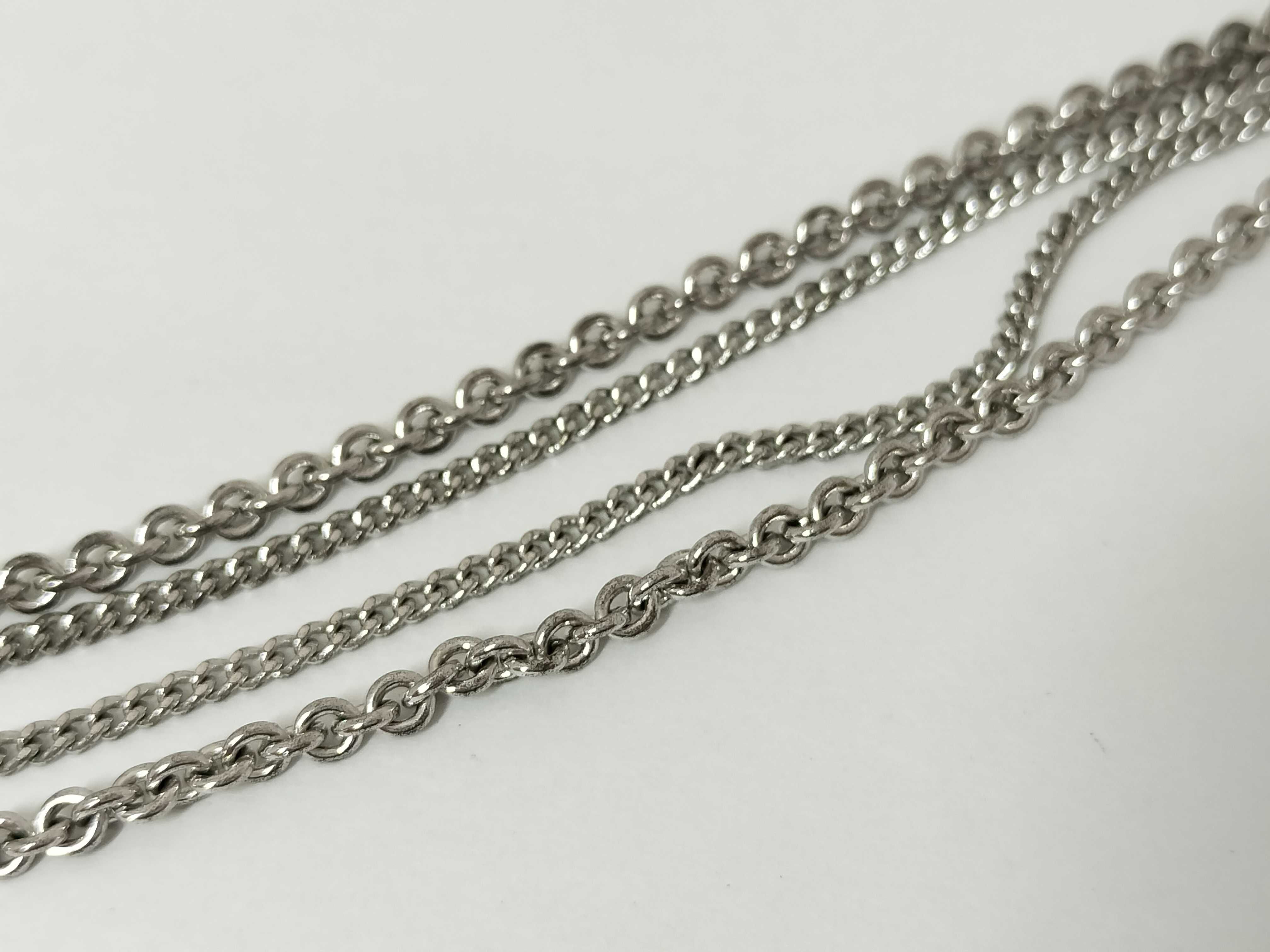 SV 2 Row Logo Heart Rhinestone Necklace — view 8