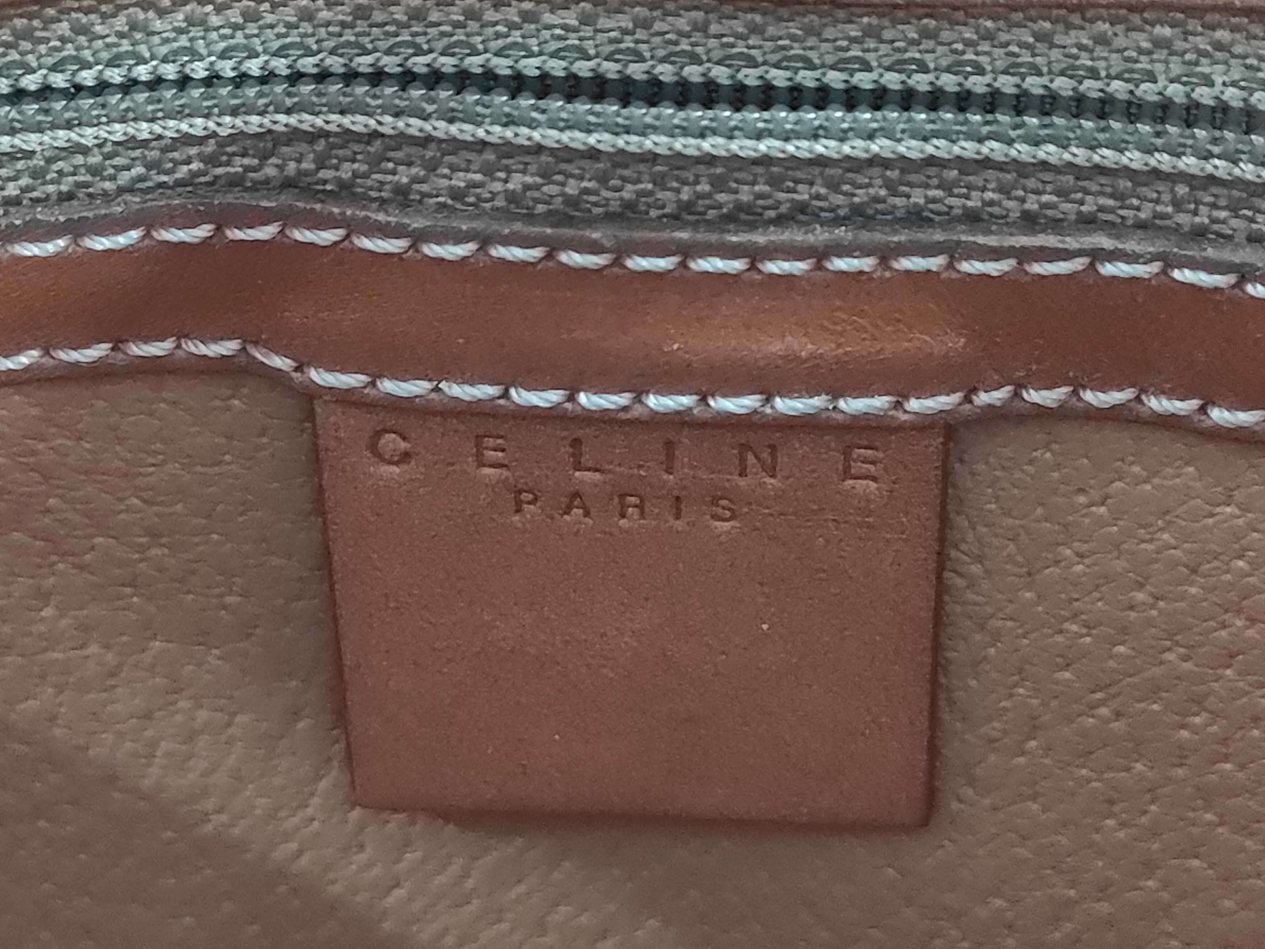 Macadam pattern circle logo leather shoulder bag — view 9