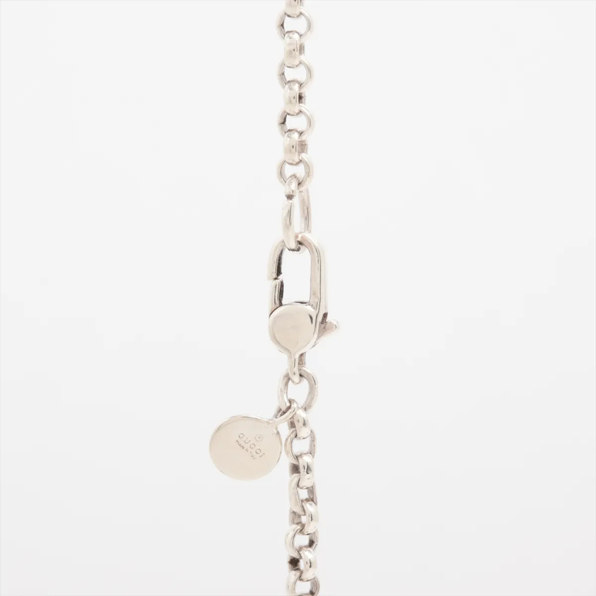 Long Necklace 925 x Onyx 28.4g Silver x Black Thread — view 3