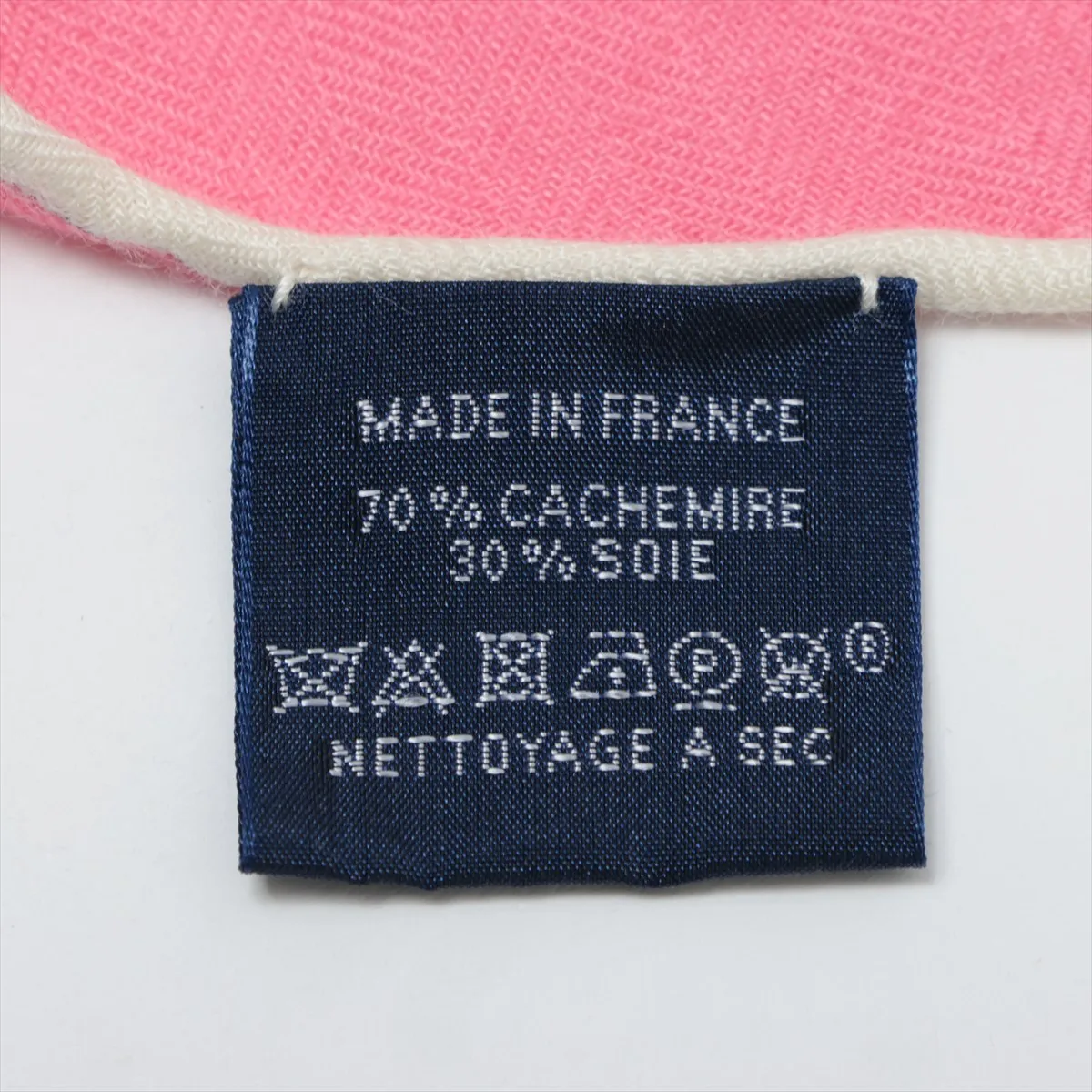 Losange scarf, cashmere x silk, multicolor, some wear, snags, — view 5