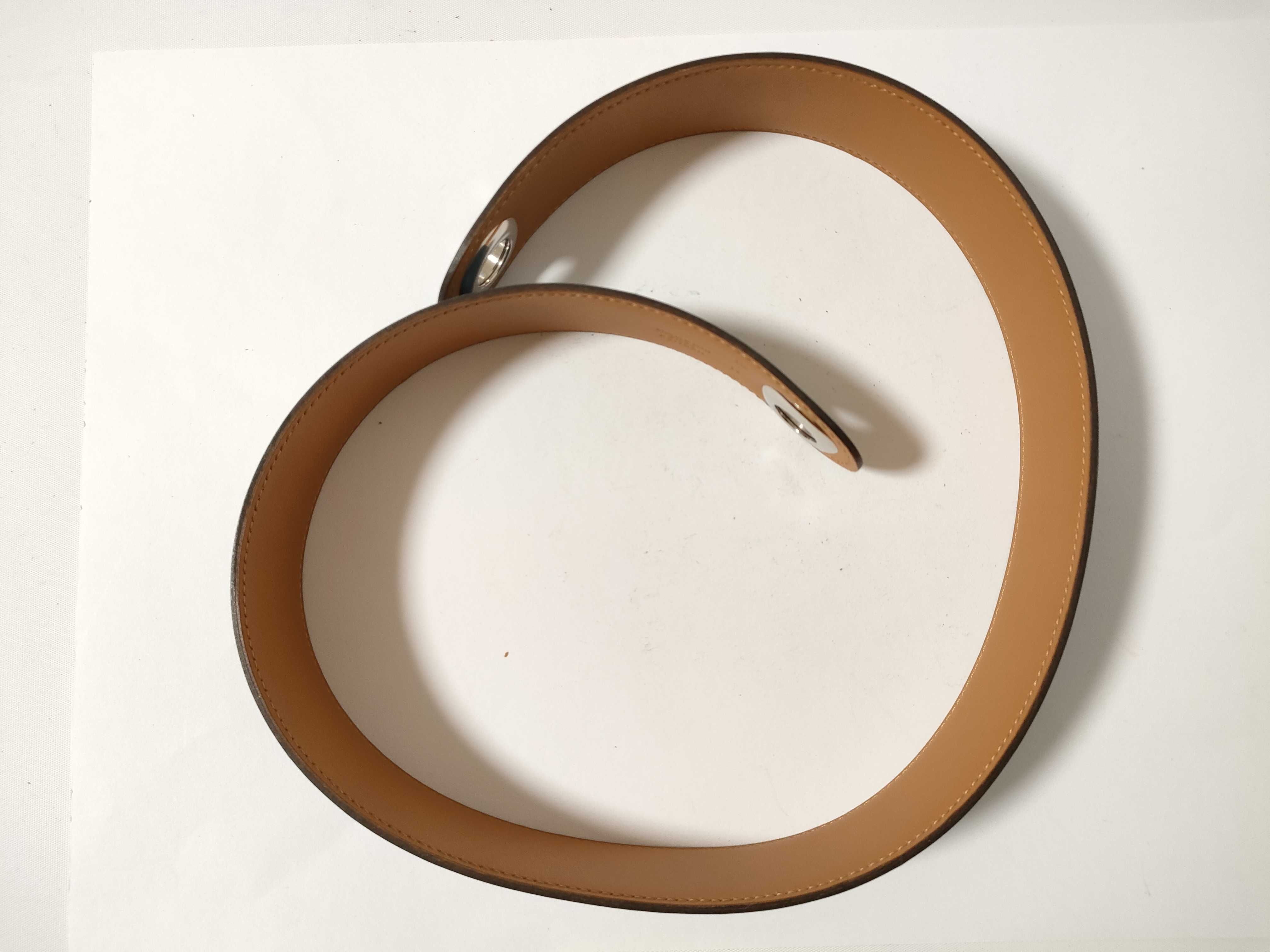 scarf belt, blue with silver hardware, unused. — view 2