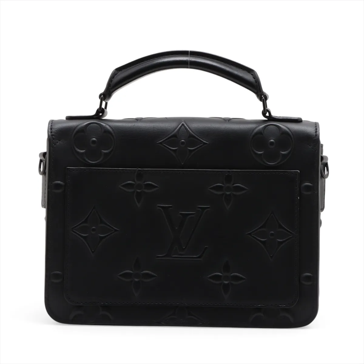 Monogram Seal Leather Ambassador PM M58711 Black (RFID detected) — view 2