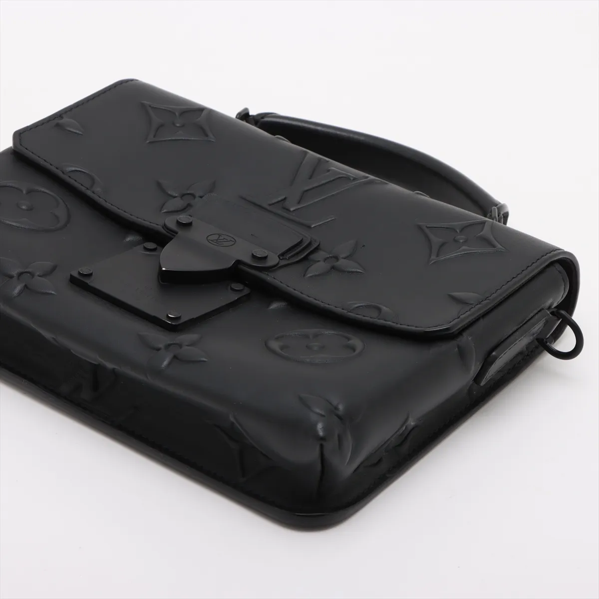 Monogram Seal Leather Ambassador PM M58711 Black (RFID detected) — view 3