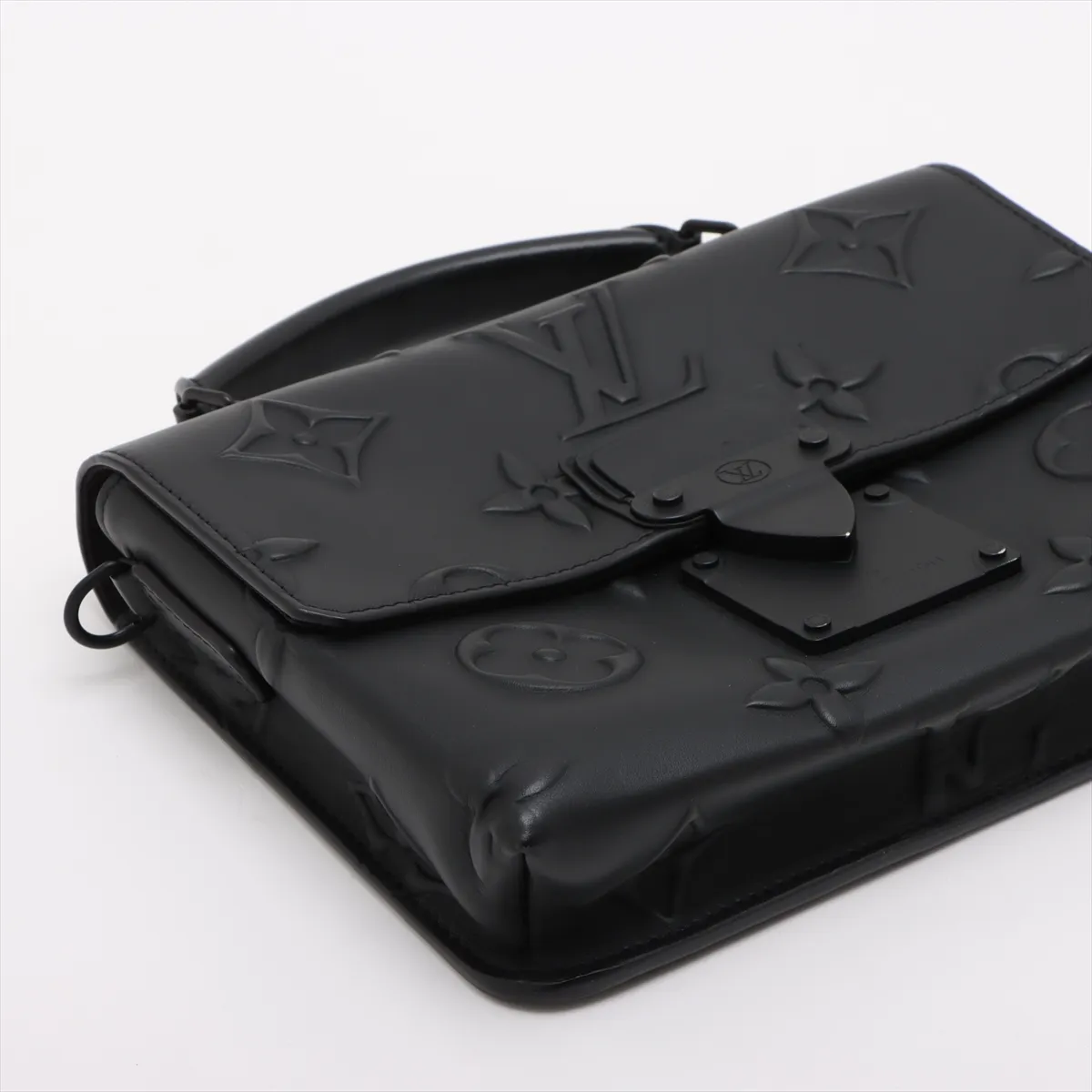 Monogram Seal Leather Ambassador PM M58711 Black (RFID detected) — view 4
