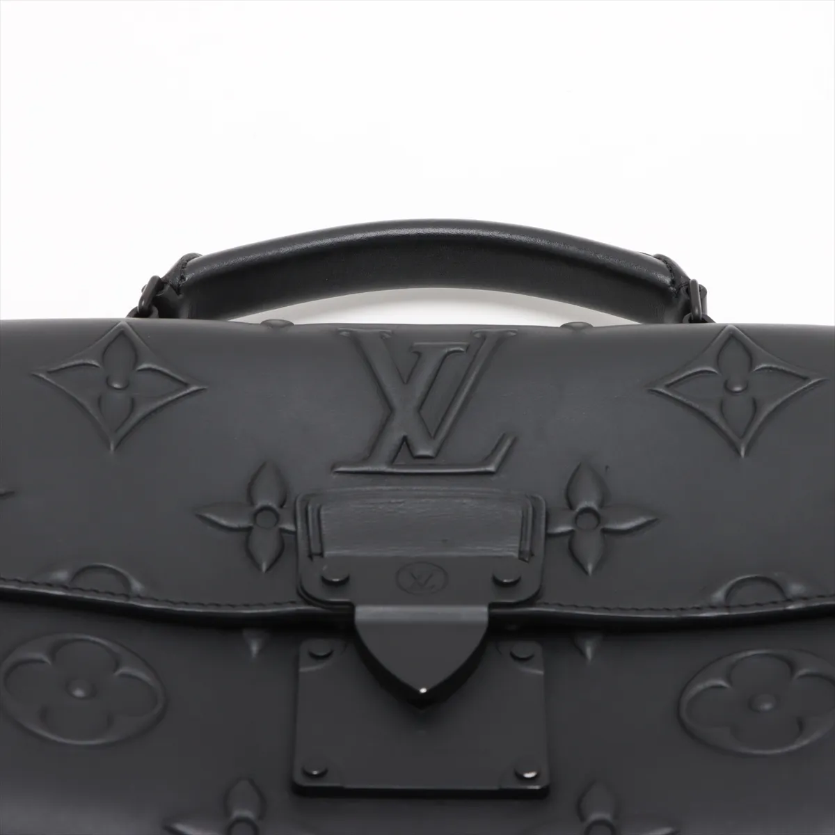 Monogram Seal Leather Ambassador PM M58711 Black (RFID detected) — view 6