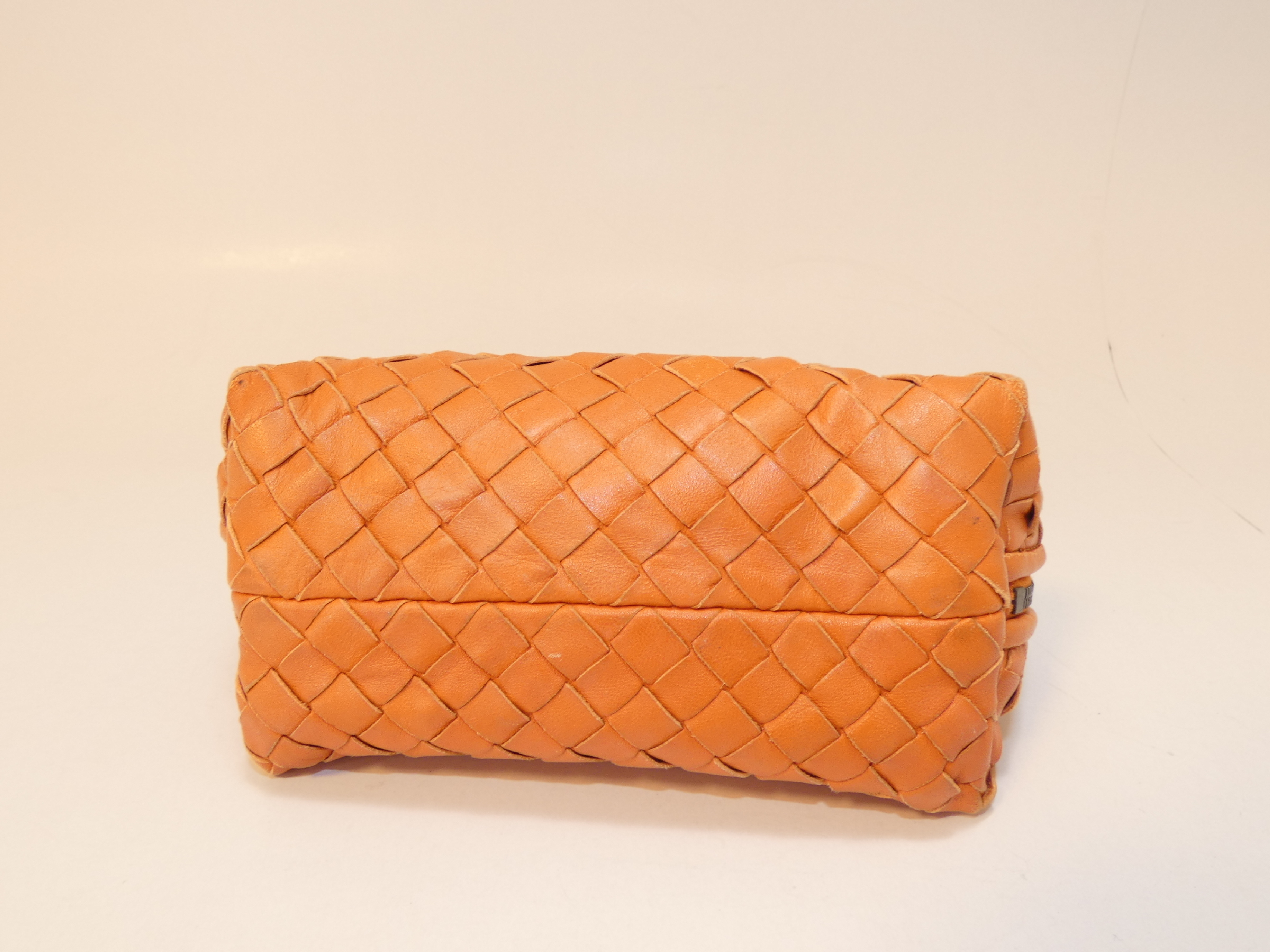 Intrecciato Leather Pouch — view 4