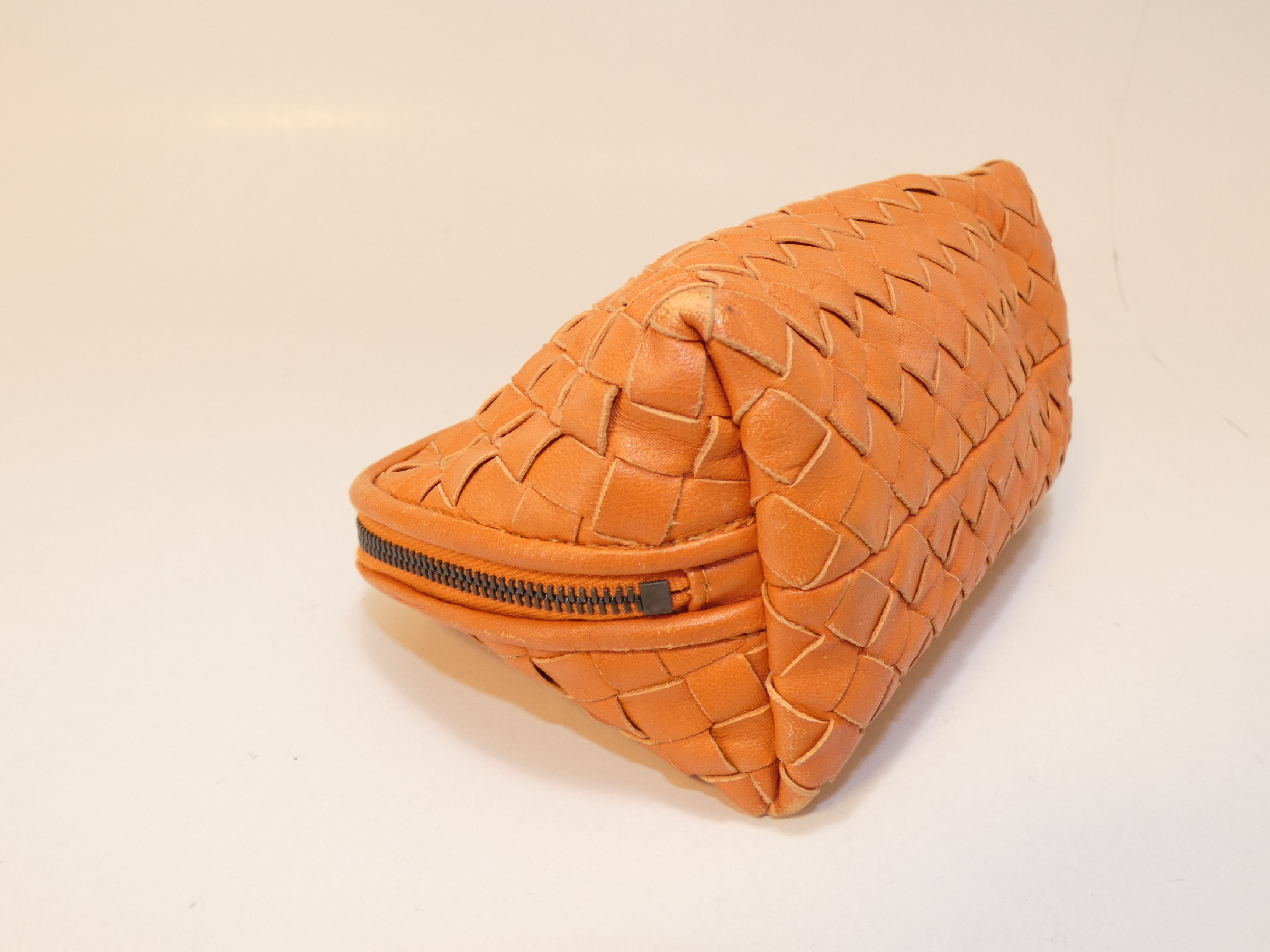 Intrecciato Leather Pouch — view 5