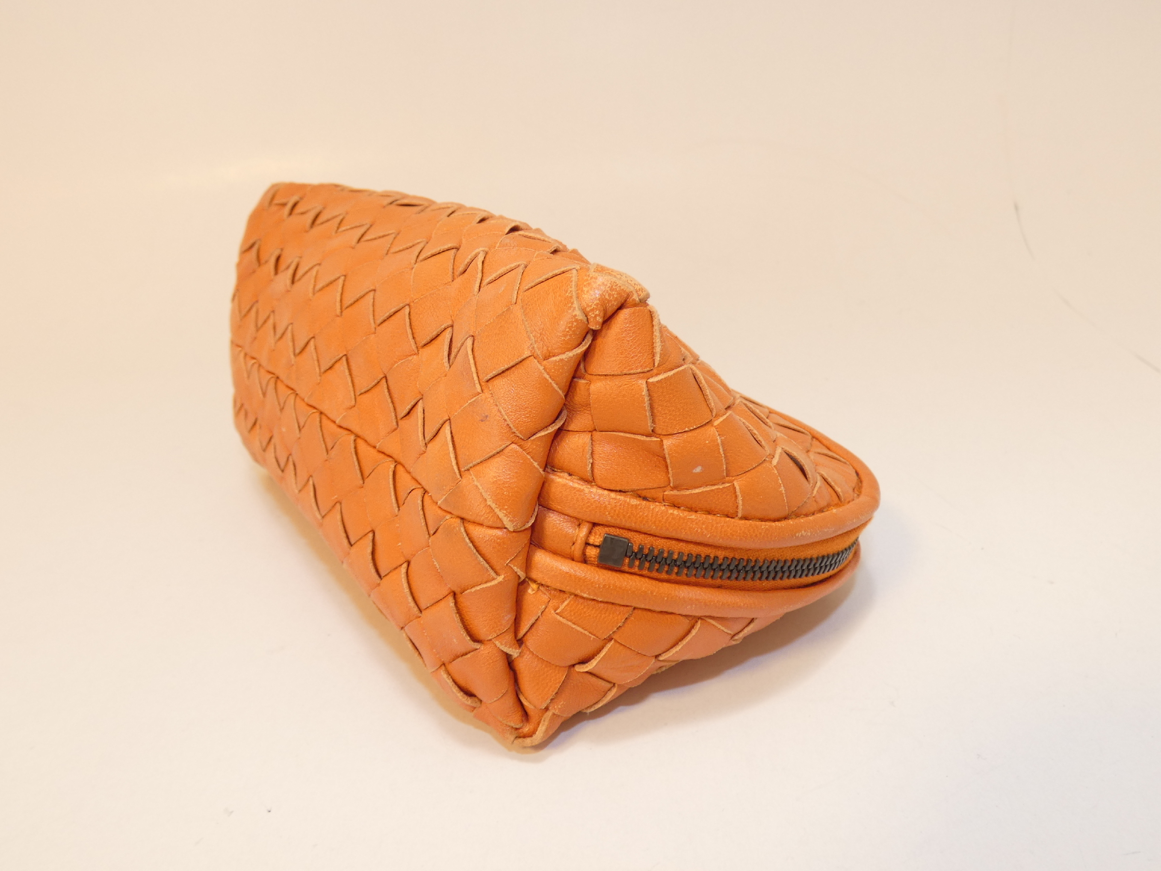 Intrecciato Leather Pouch — view 6