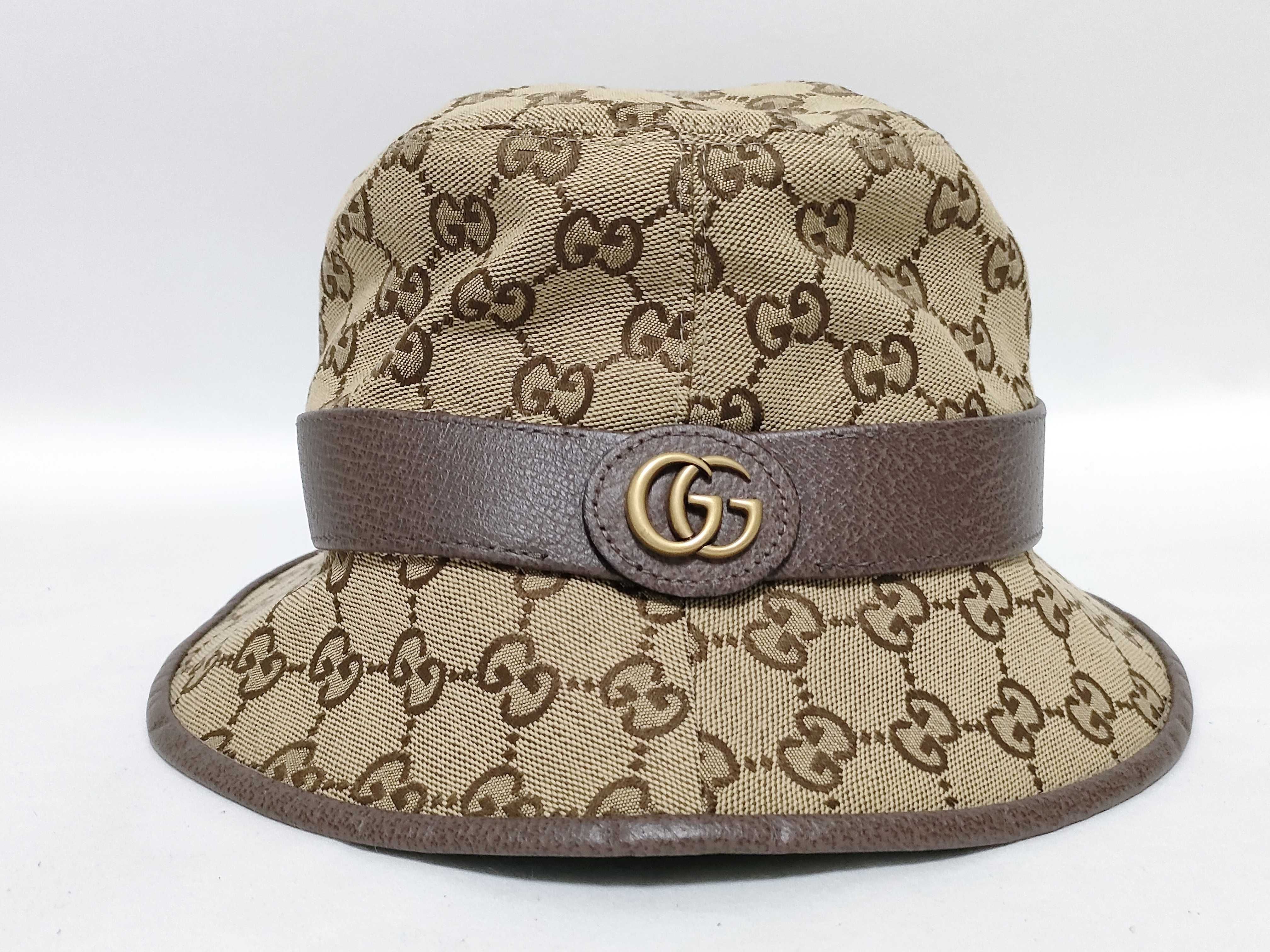 GG Canvas Gucci GG Marmont Bucket Hat Beige Other Accessories — view 2