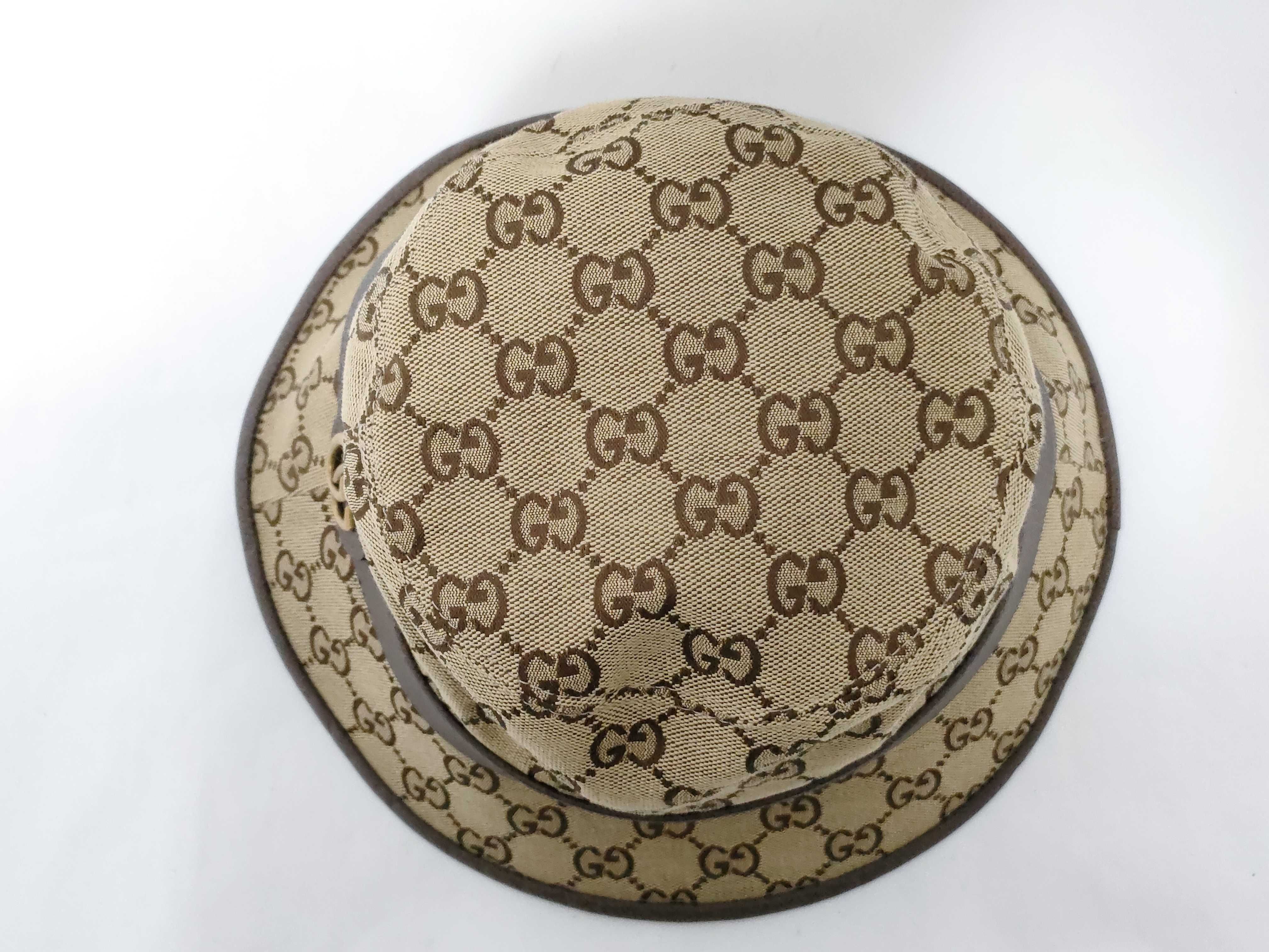 GG Canvas Gucci GG Marmont Bucket Hat Beige Other Accessories — view 4