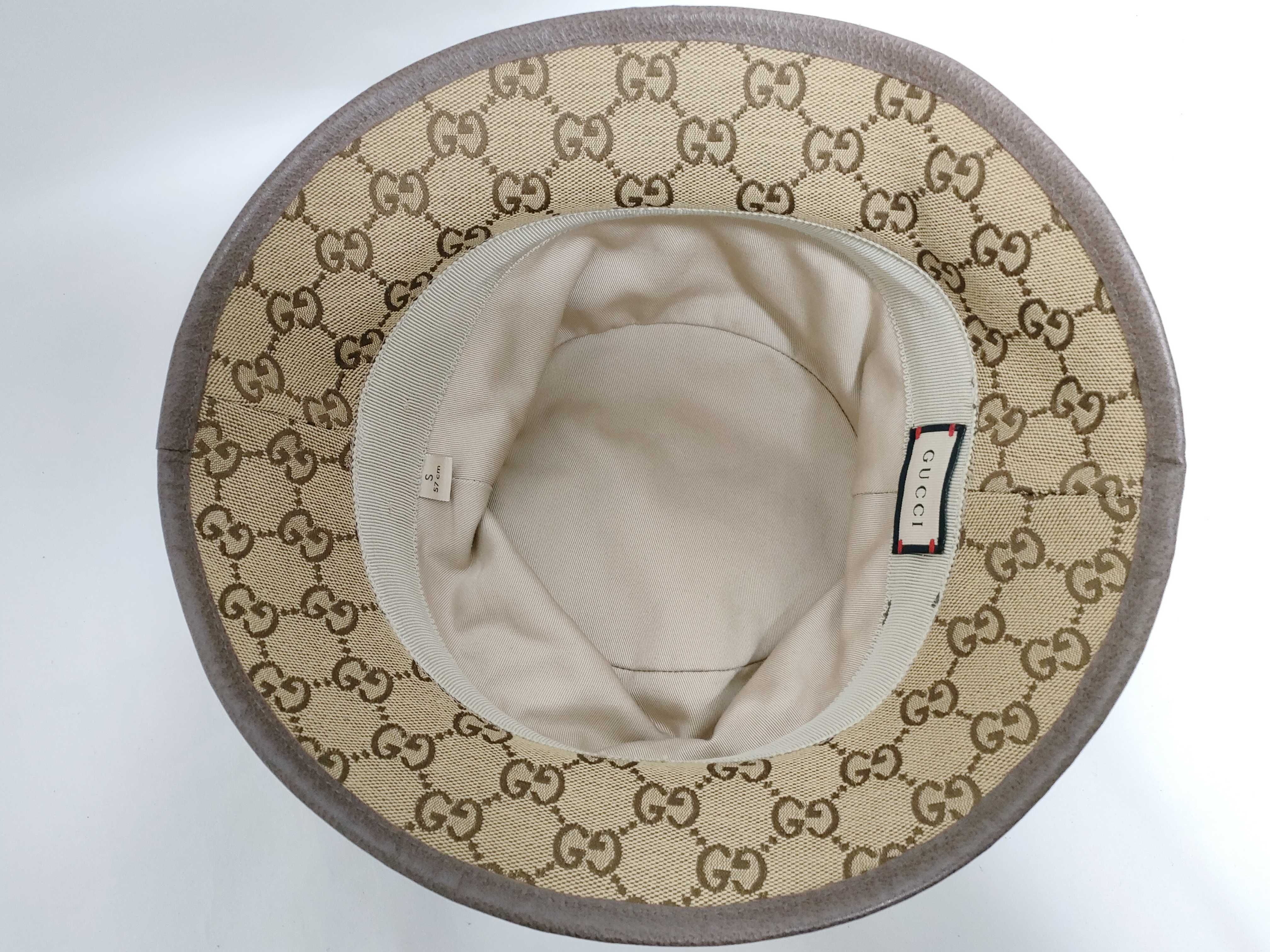 GG Canvas Gucci GG Marmont Bucket Hat Beige Other Accessories — view 5