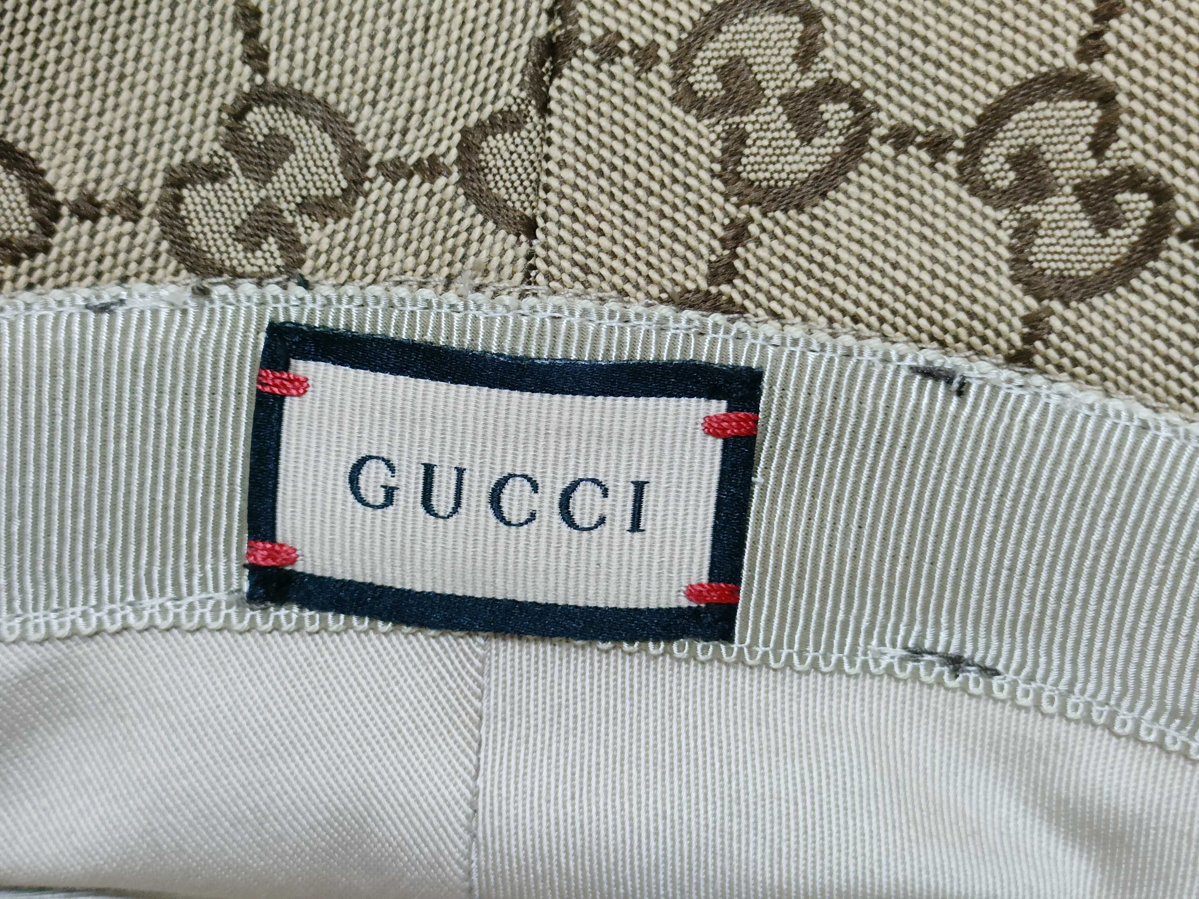GG Canvas Gucci GG Marmont Bucket Hat Beige Other Accessories — view 6