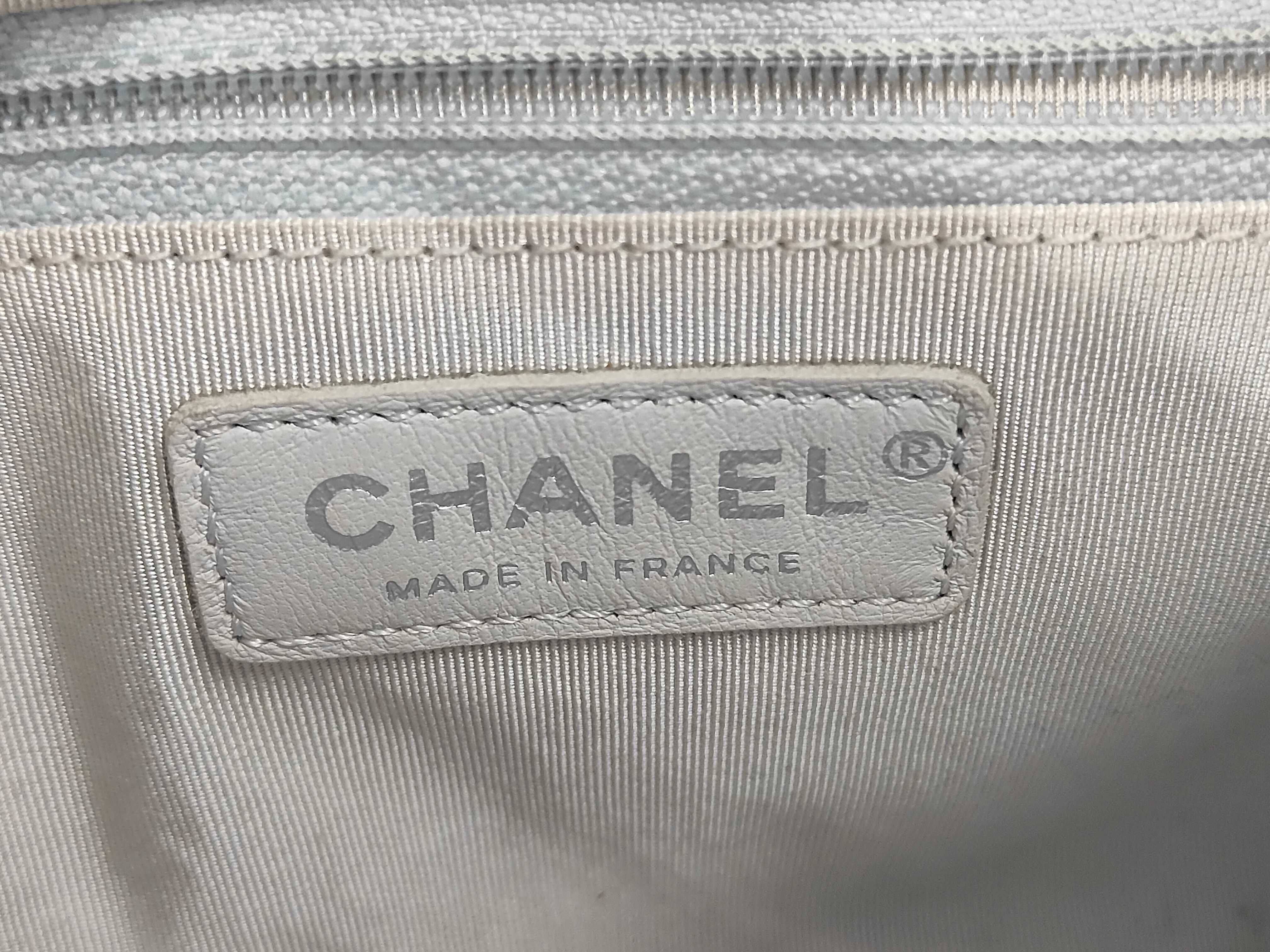 Matelassé Silver Coco Chain Shoulder Bag — view 11