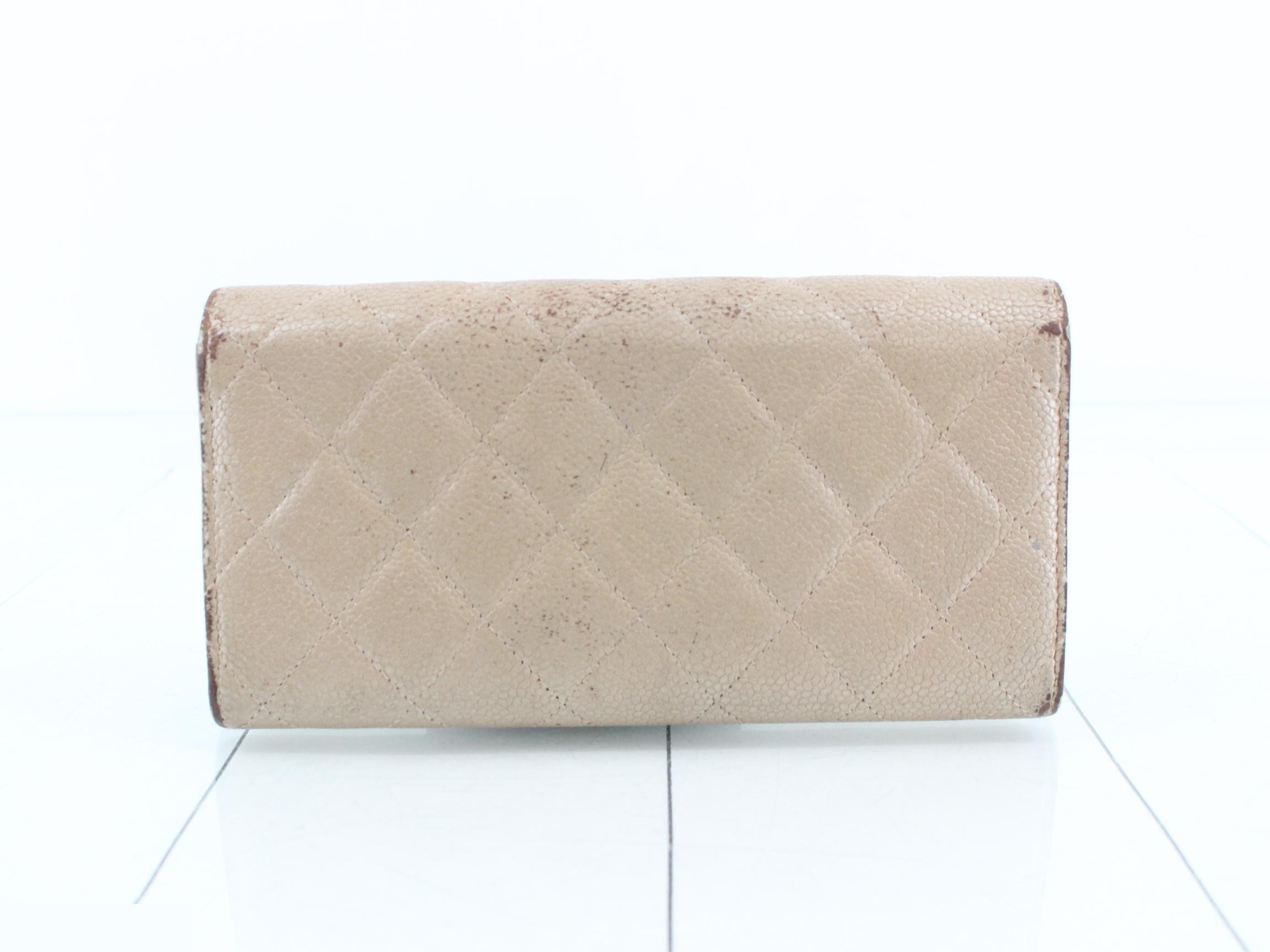 Matelassé Caviar Long Wallet — view 2