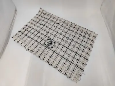 Coco Mark Scarf, Wool x Cotton x Cashmere, White, Other Accessories