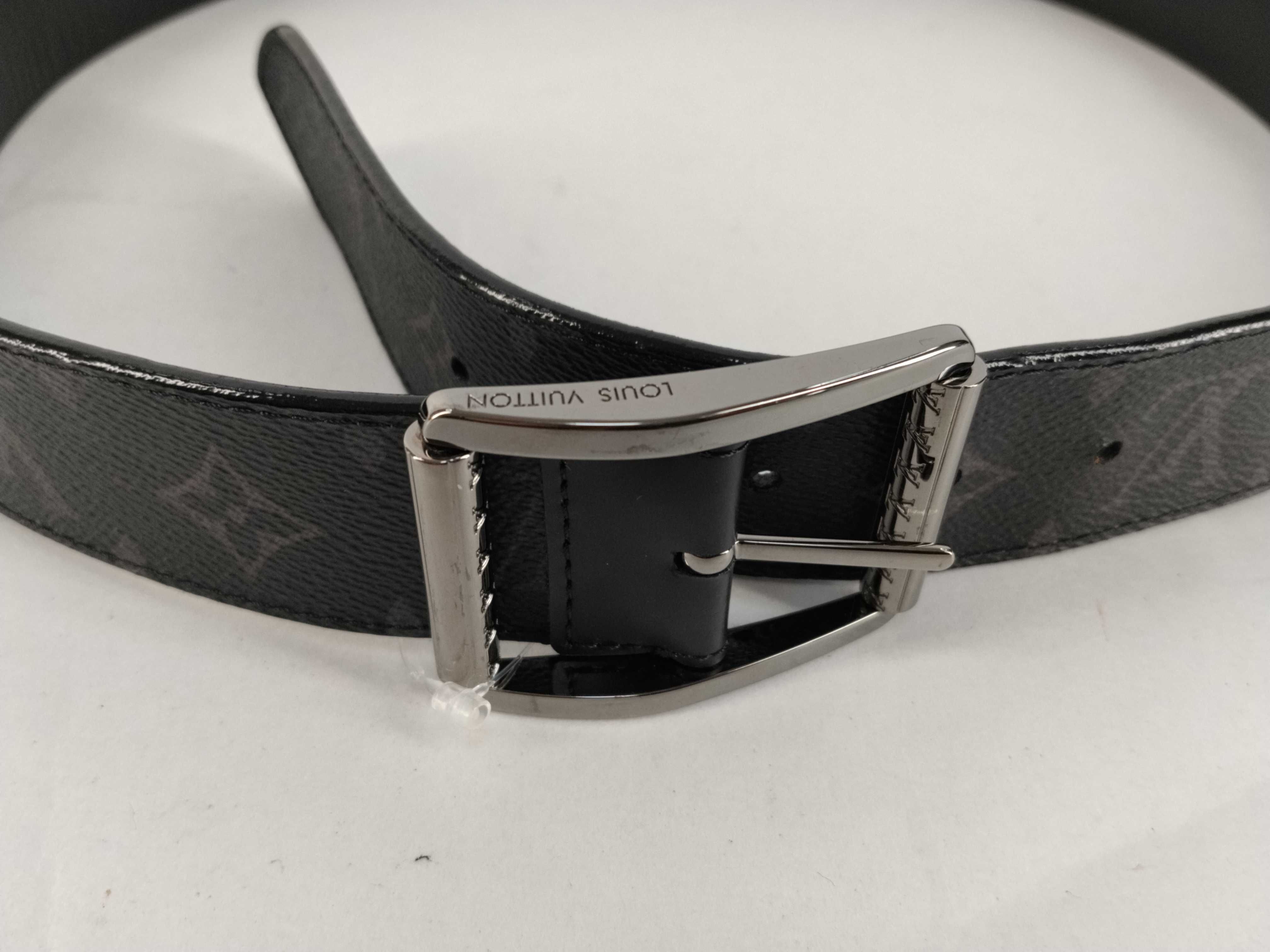 Damier Graphite Louis Vuitton Monogram Belt — view 4