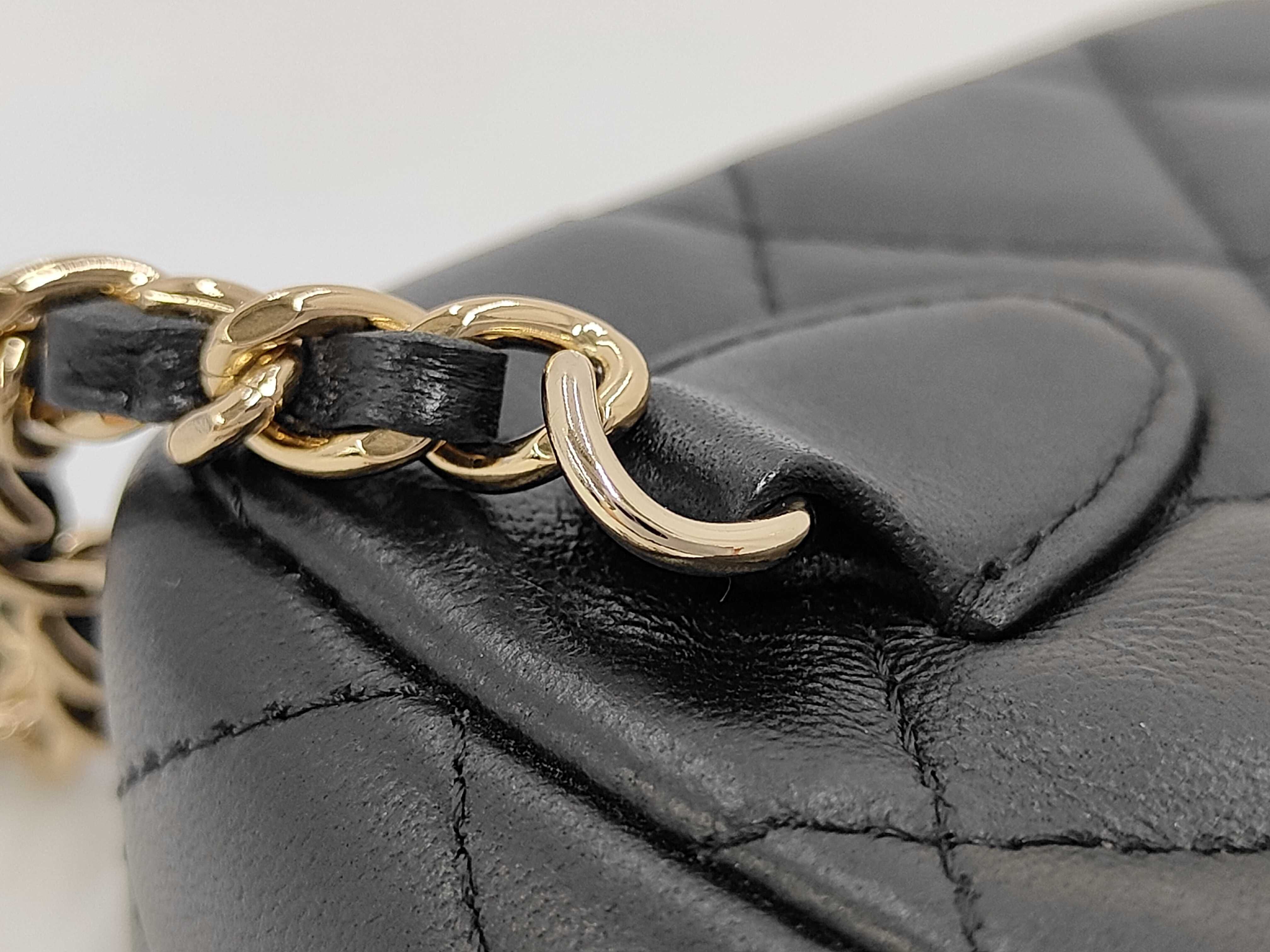 Matelassé Phone Pouch AP3739 Shoulder Bag, Lambskin/Leather, Black, Women's Shoulder Bag — view 11
