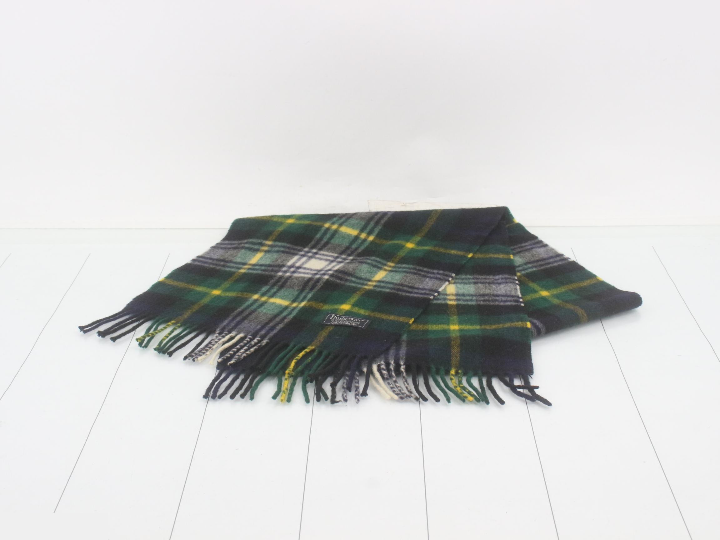 100% Cashmere Scarf, Green — view 2