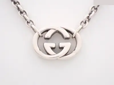 Interlocking G Necklace, AG925, 29.1g, Chain approx. 42cm
