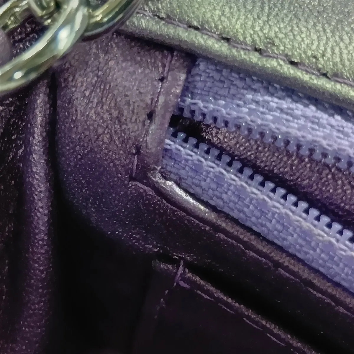 Mini Matelassé 20 Lambskin Single Flap Single Chain Bag, Purple, Silver Hardware, 24102503, Serial Number 24, A69900 — view 13