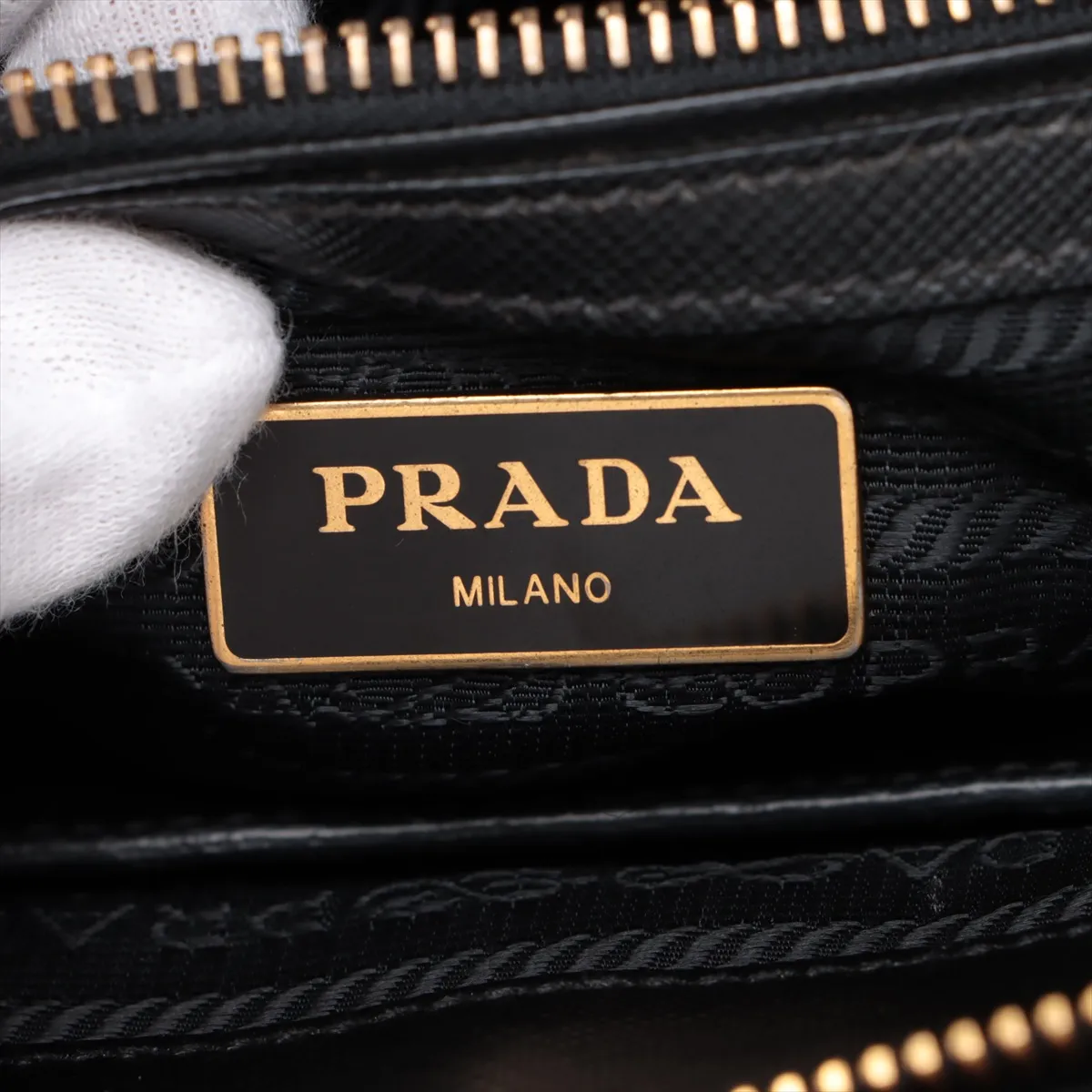 Saffiano Galleria Leather 2-Way Handbag, Black — view 13