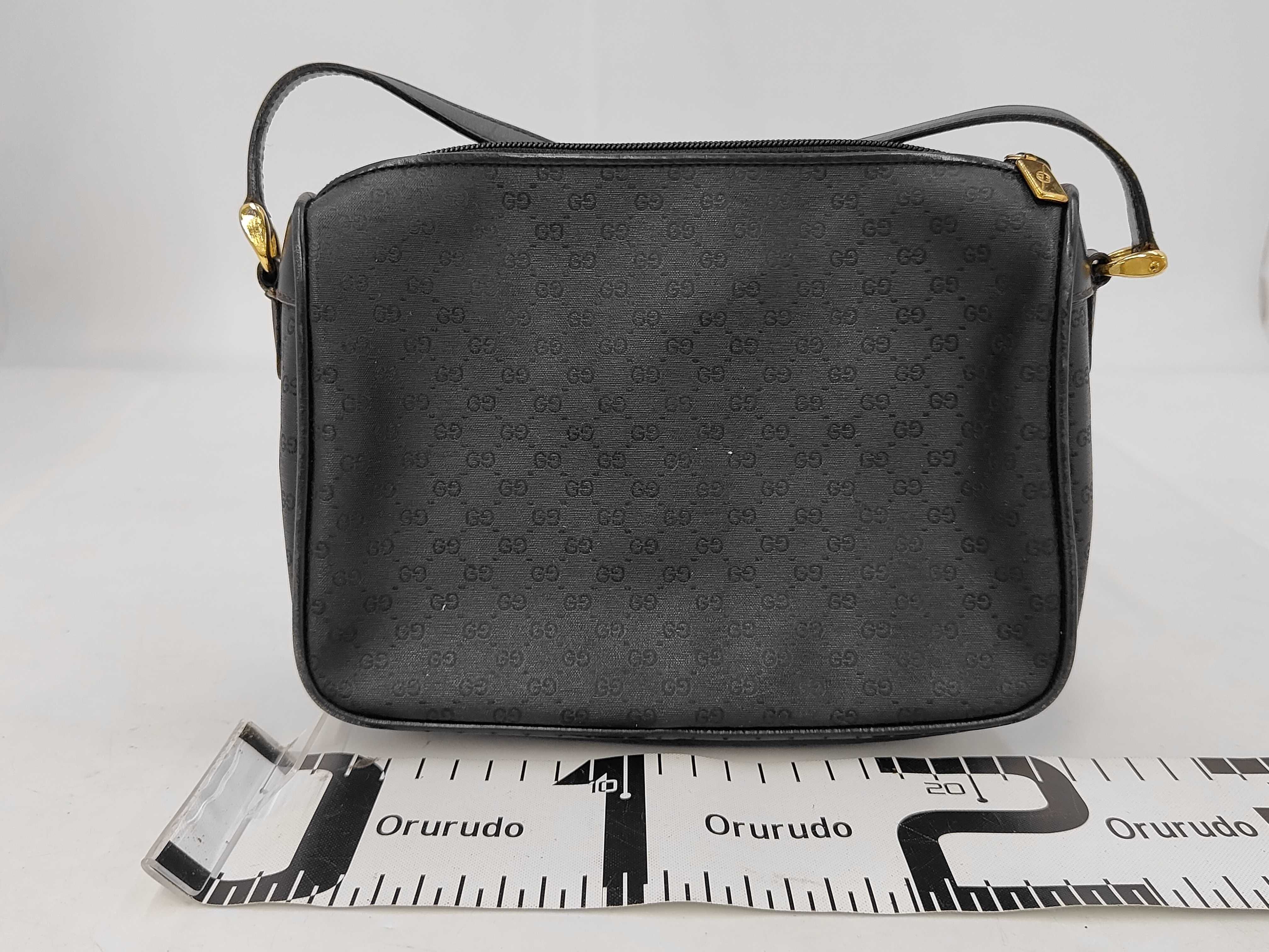 Old Gucci Shoulder Bag PVC x Leather Black *Interior peeling Shoulder bag — view 2