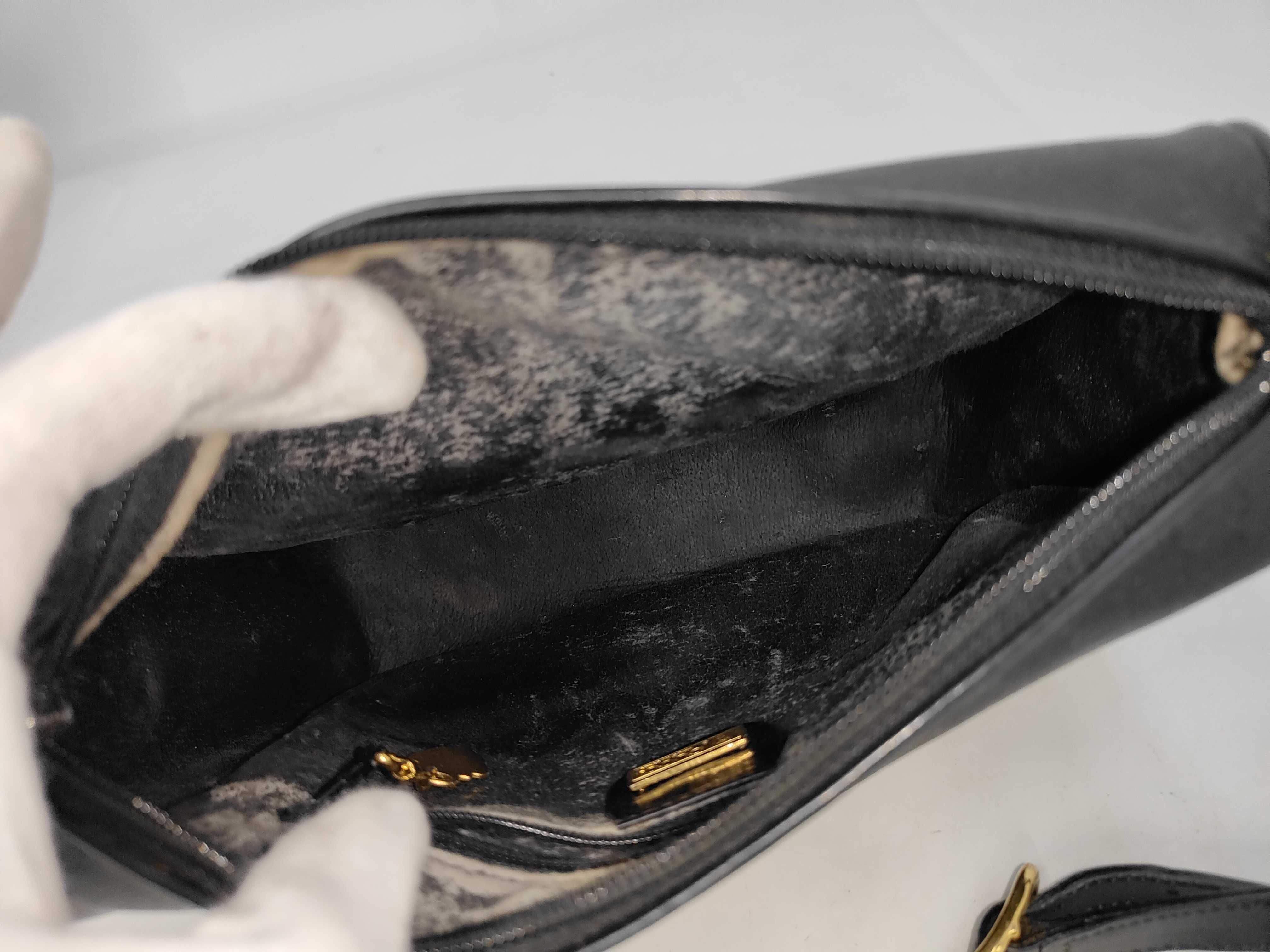 Old Gucci Shoulder Bag PVC x Leather Black *Interior peeling Shoulder bag — view 9