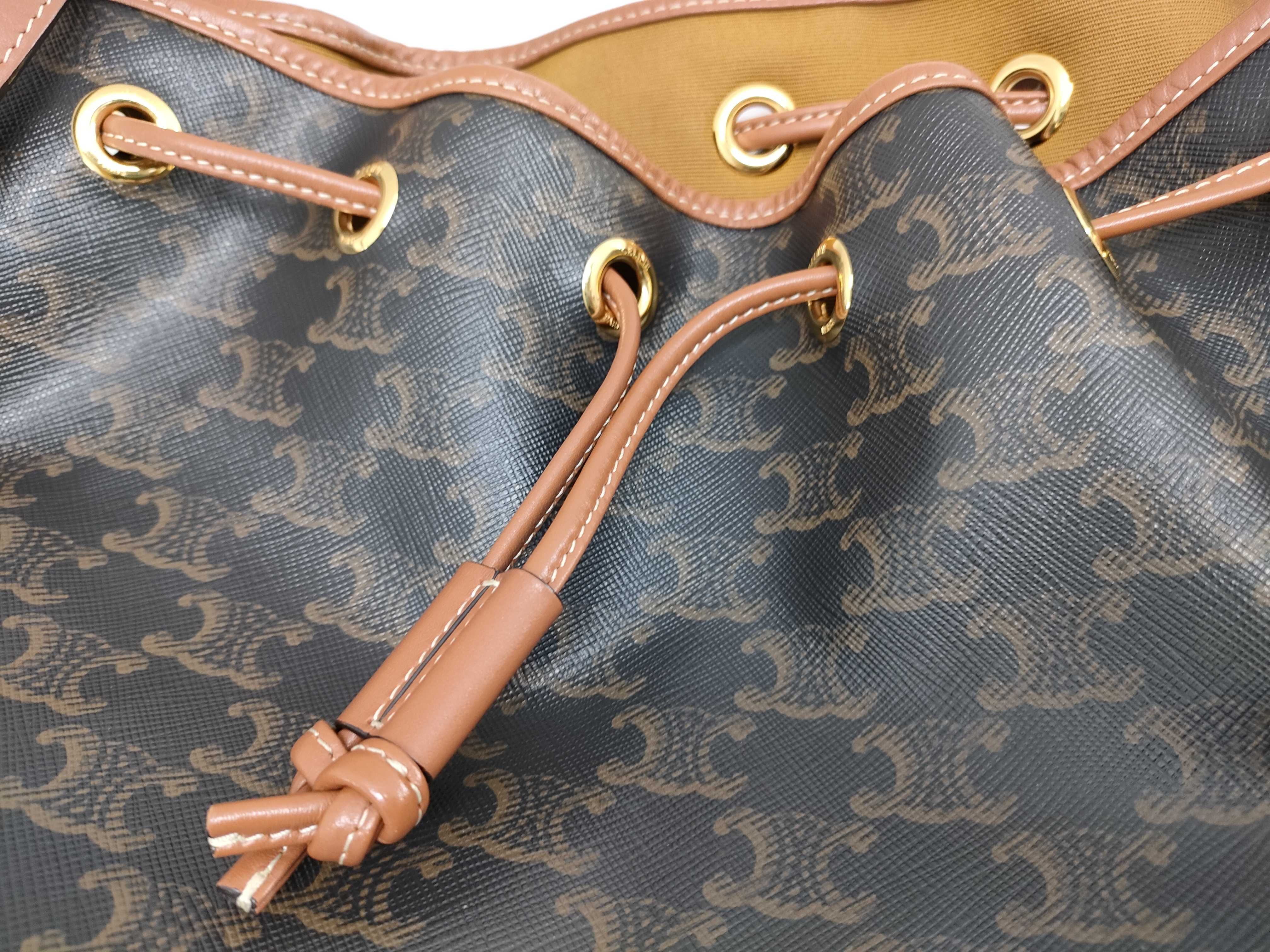 Triomphe Bucket Shoulder Bag — view 11