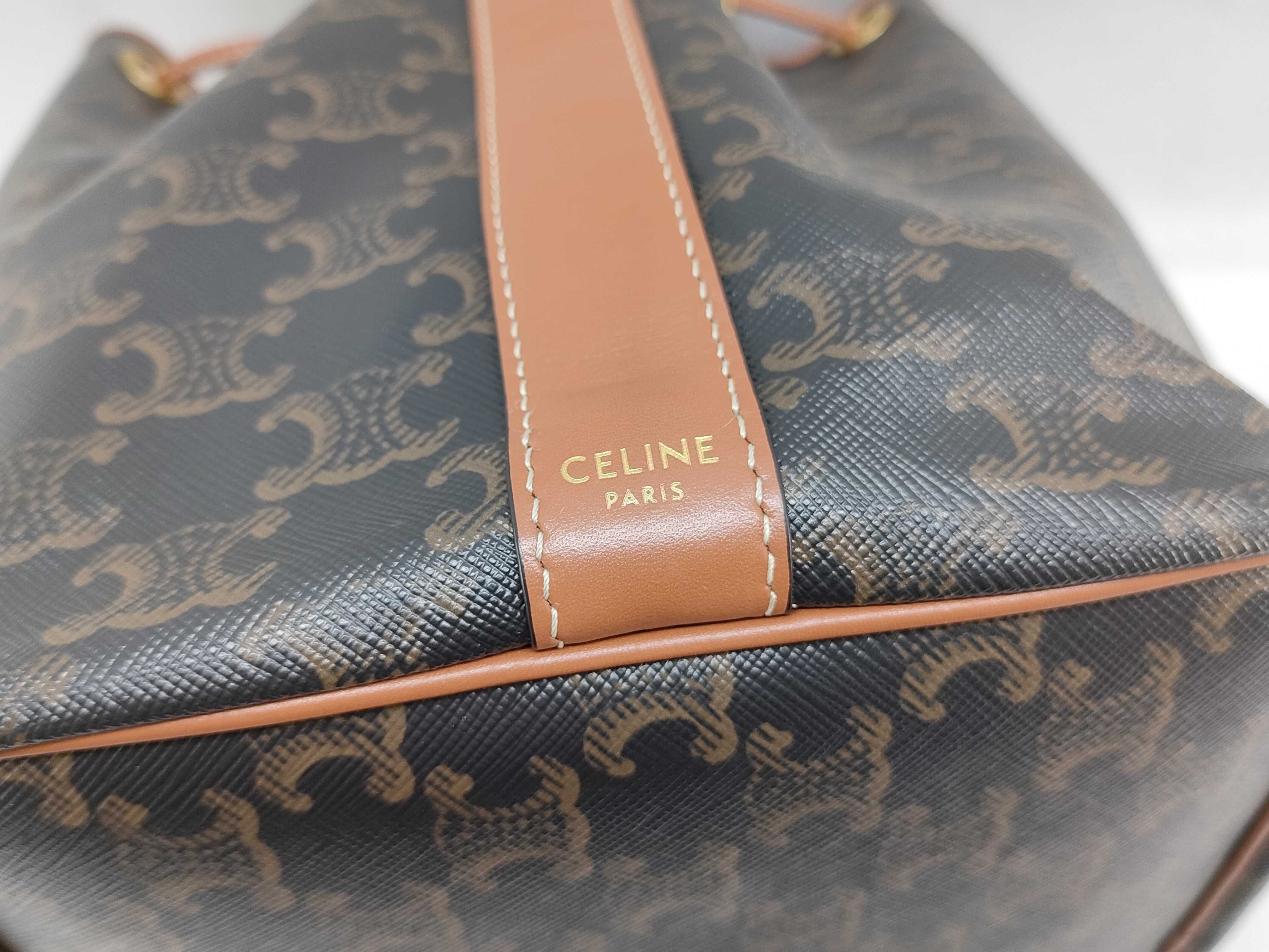 Triomphe Bucket Shoulder Bag — view 10