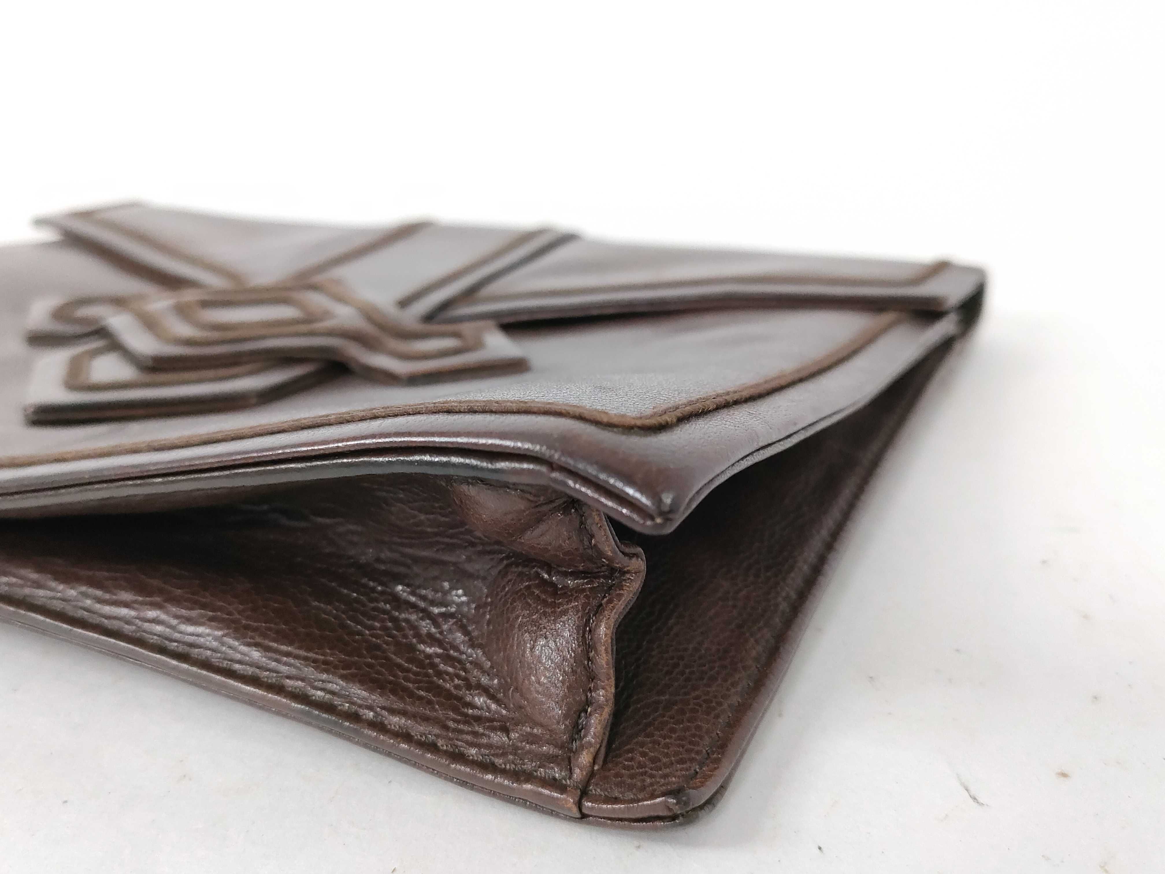 brown clutch bag — view 3