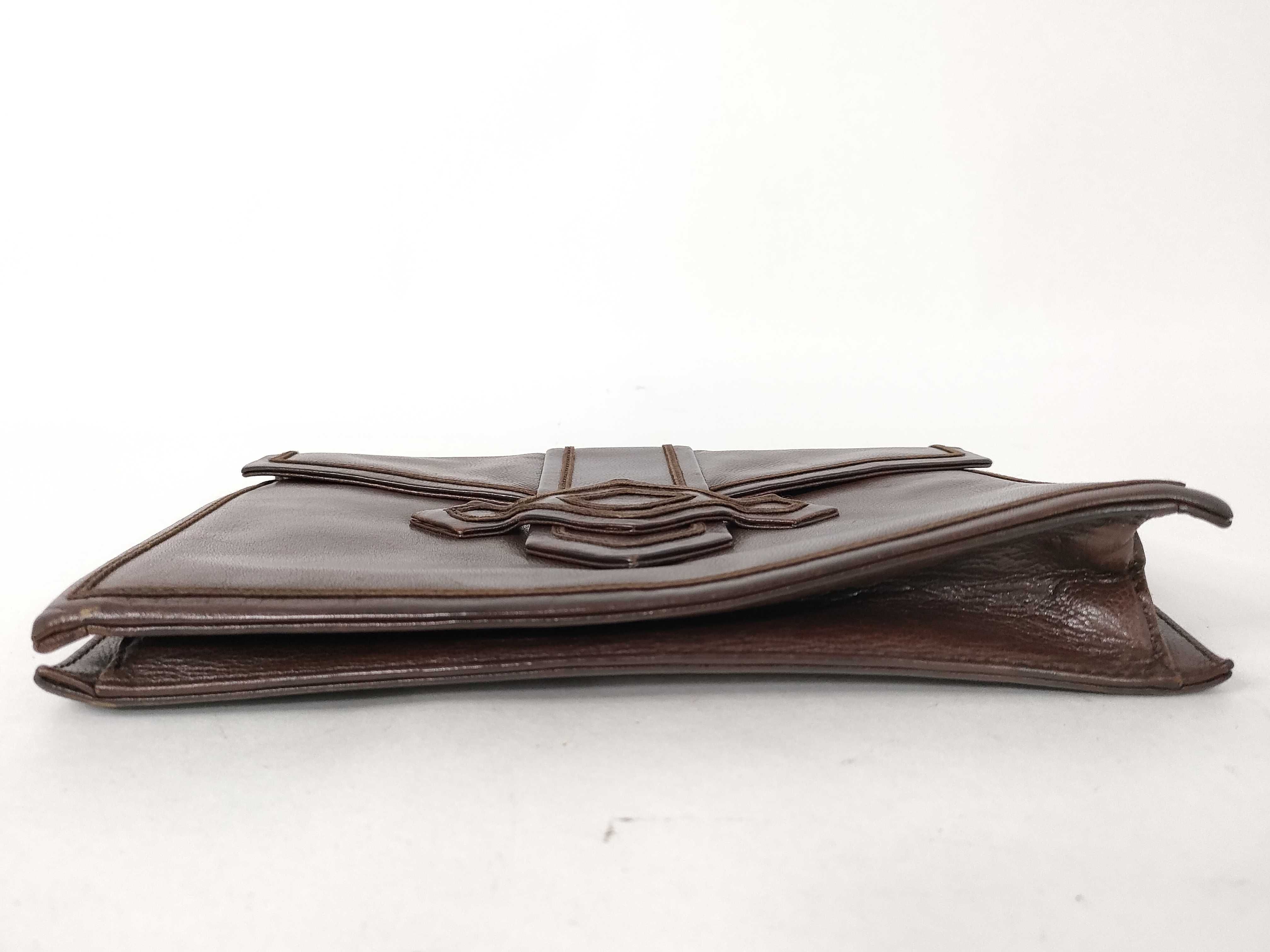 brown clutch bag — view 4