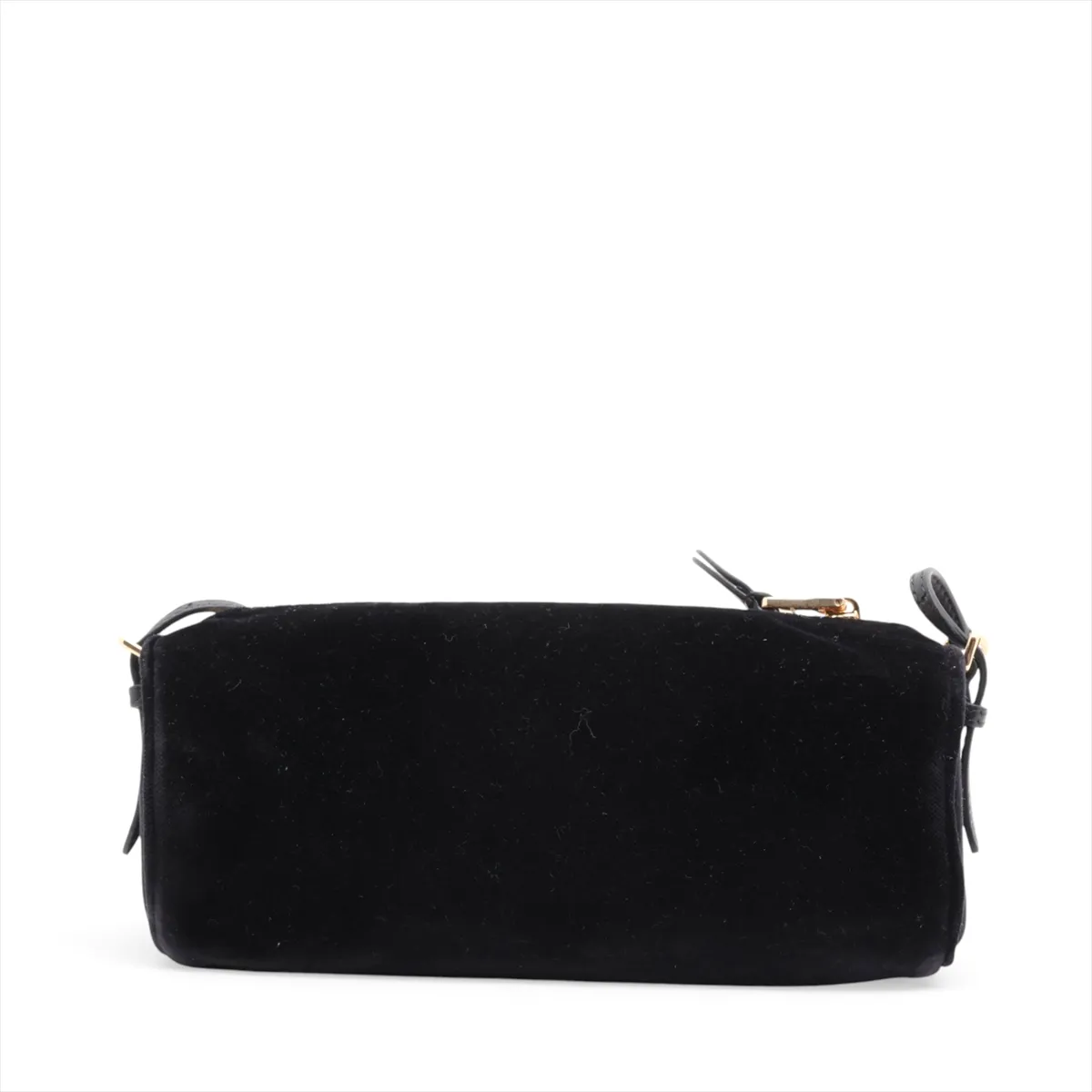 Velvet Shoulder Bag, Black — view 2