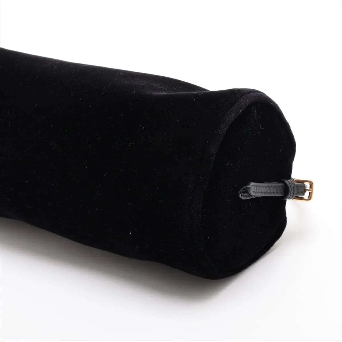 Velvet Shoulder Bag, Black — view 3