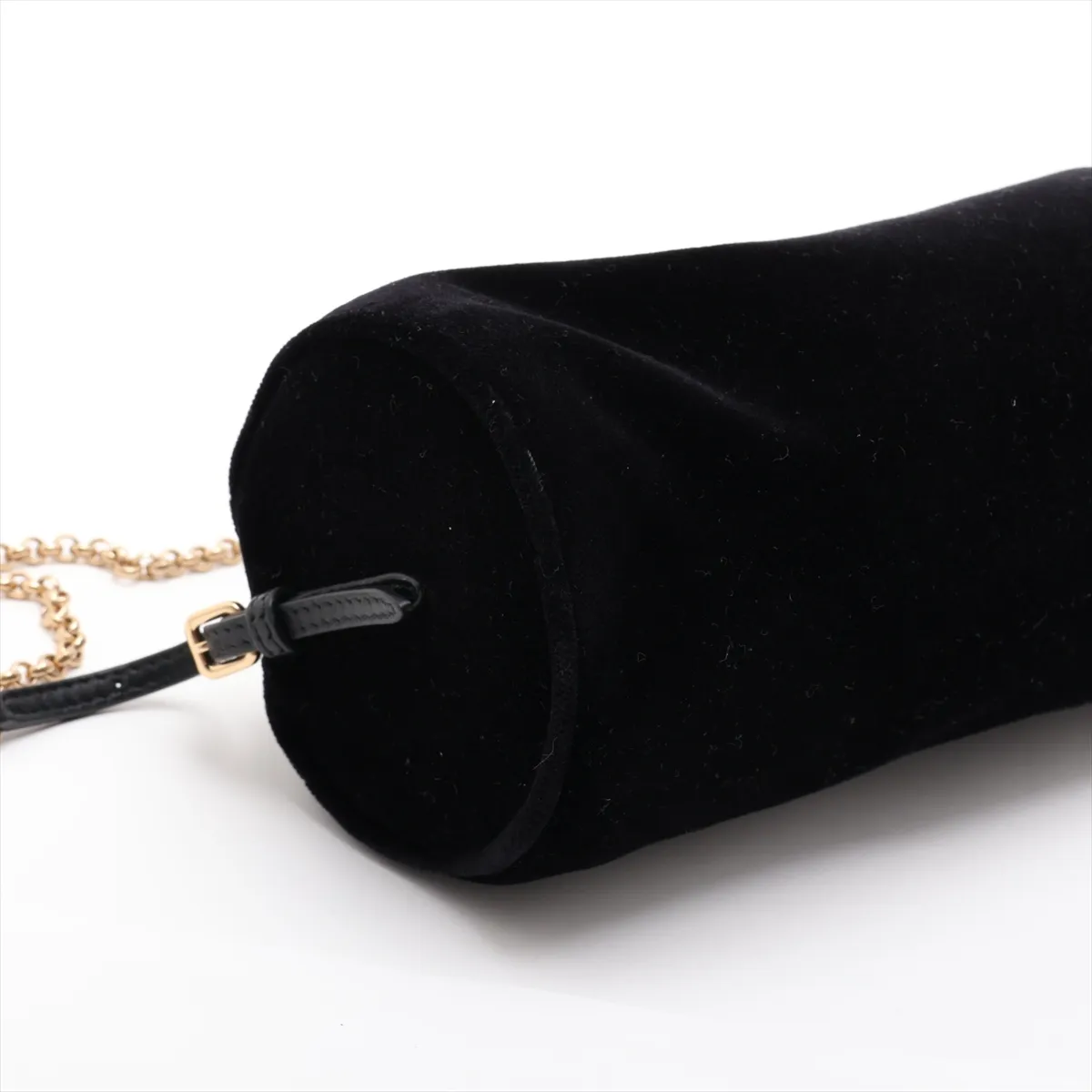 Velvet Shoulder Bag, Black — view 4