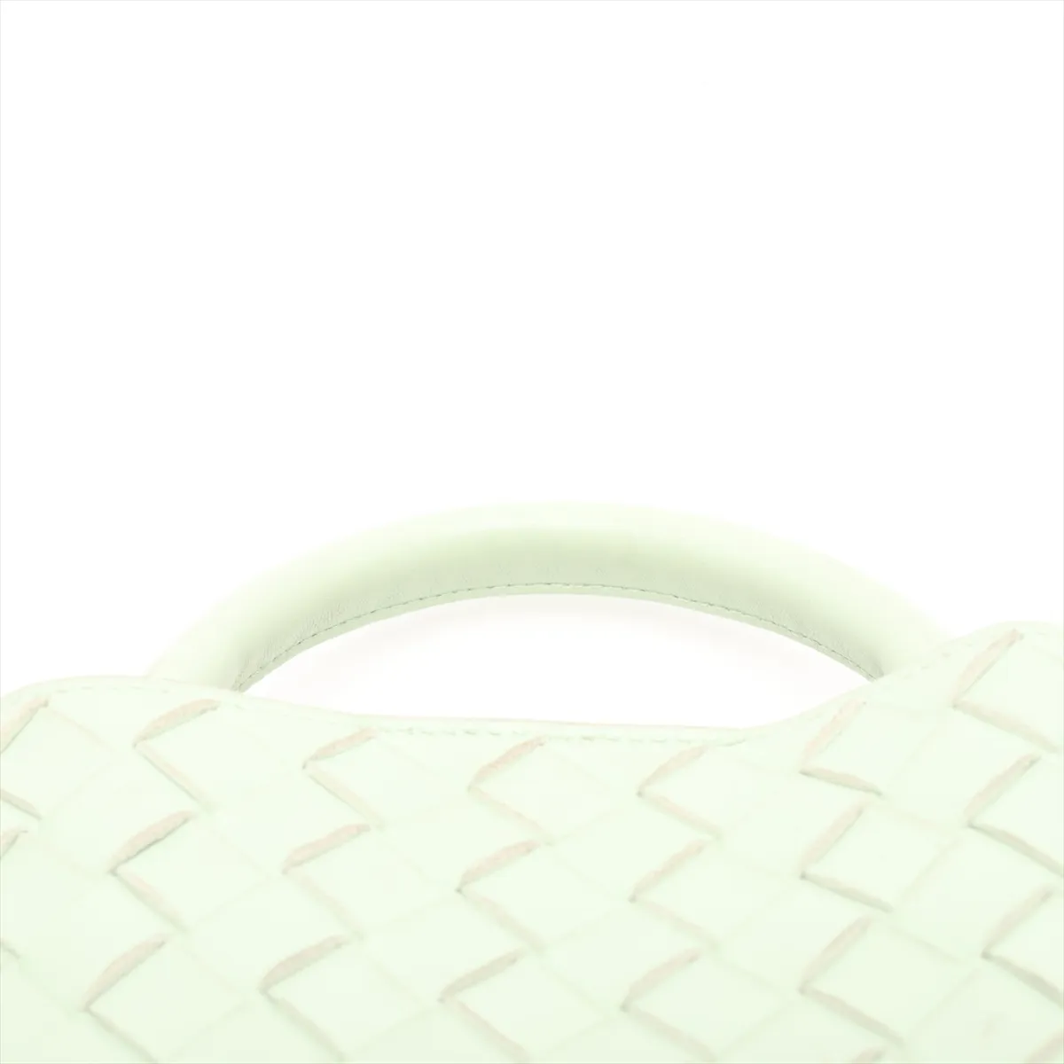 Intrecciato East West Andiamo Leather 2-Way Handbag Green — view 6