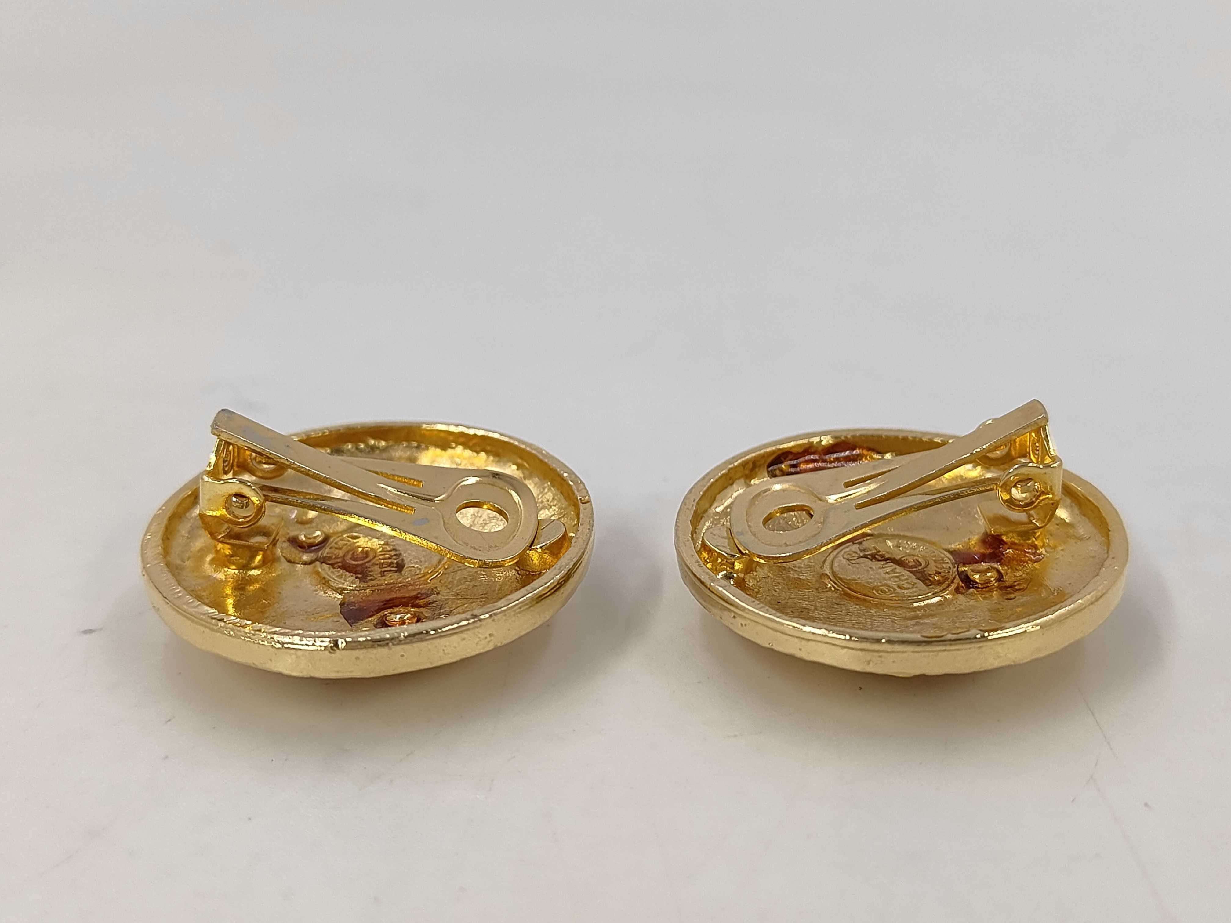 Coco Mark Gold Earrings — view 3