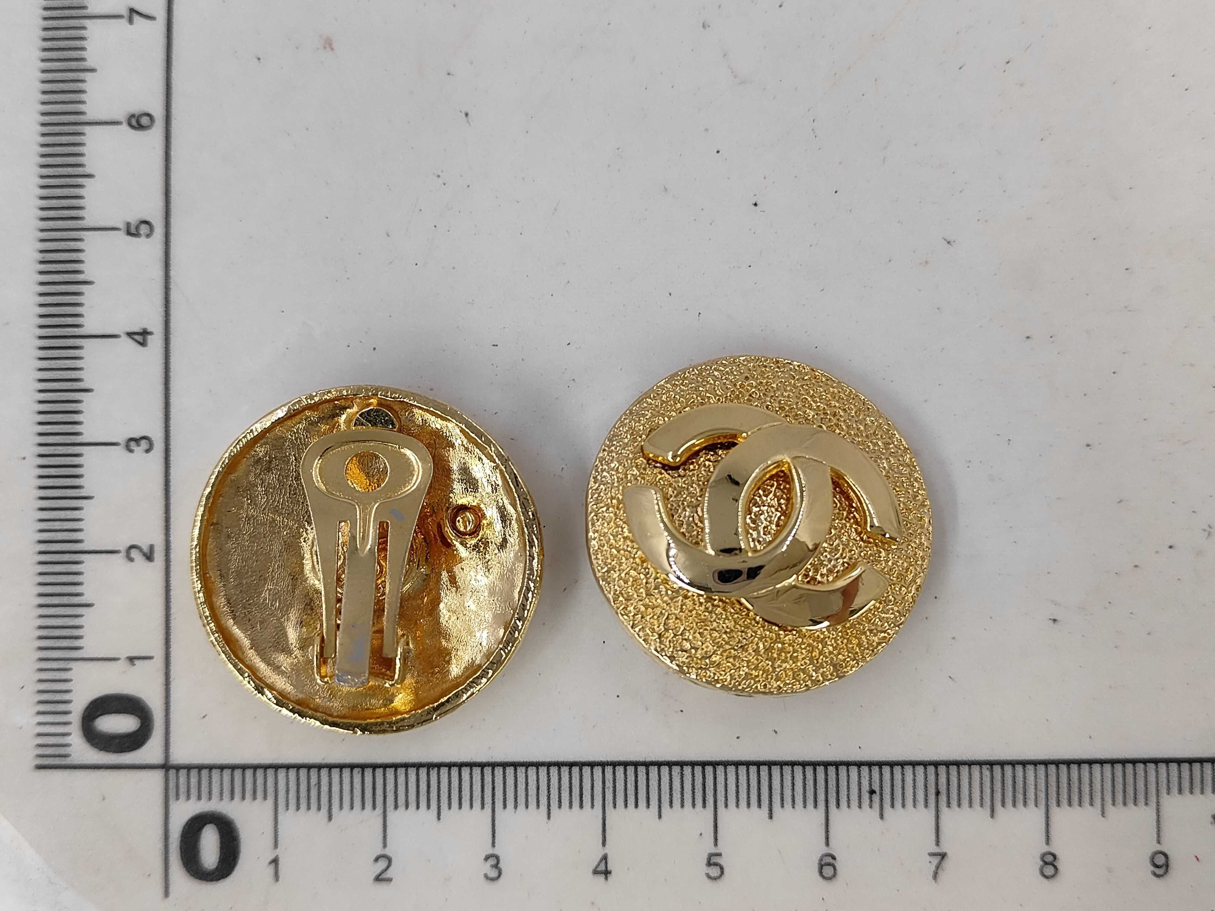 Coco Mark Gold Earrings — view 5