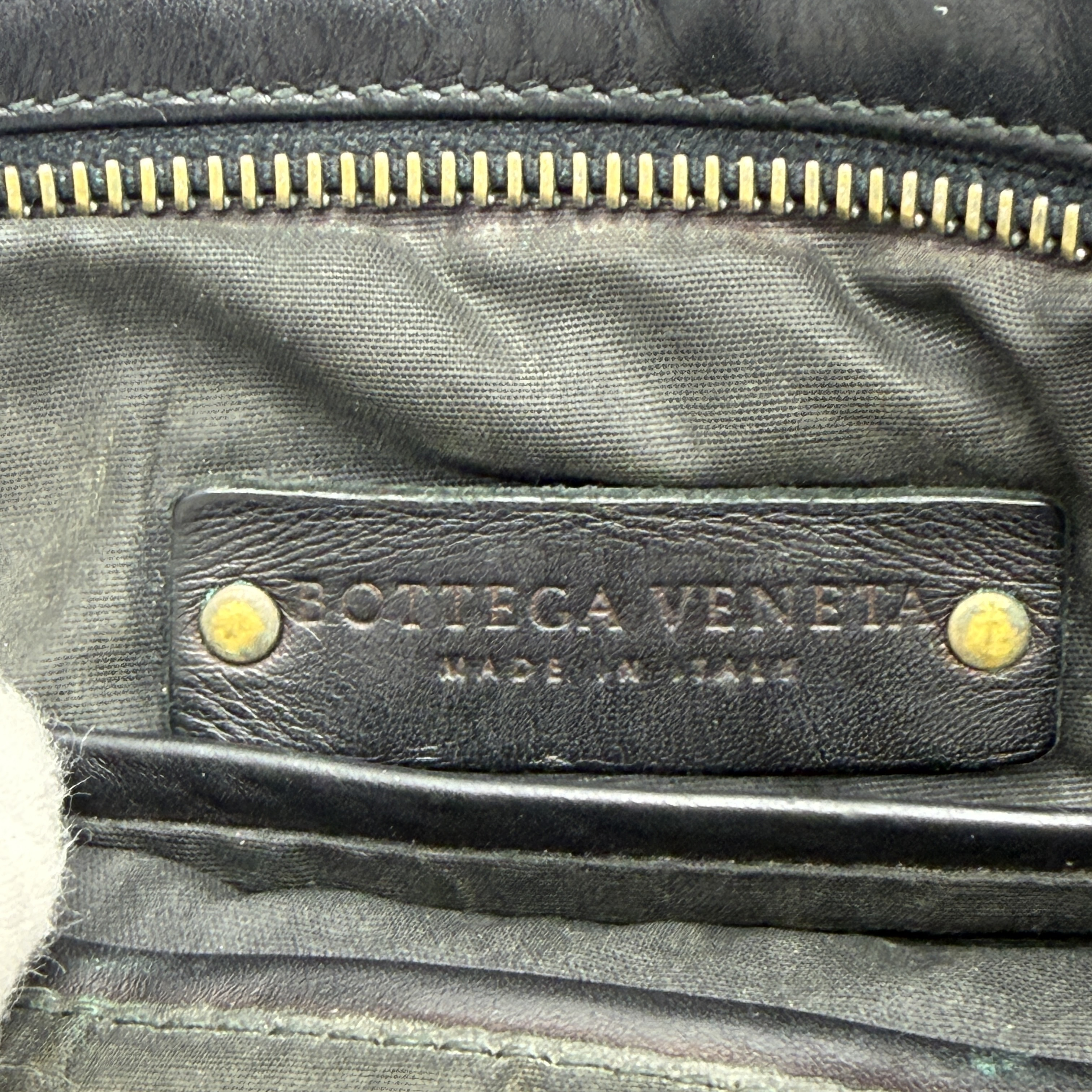 Intrecciato Woven Leather Shoulder Bag — view 12