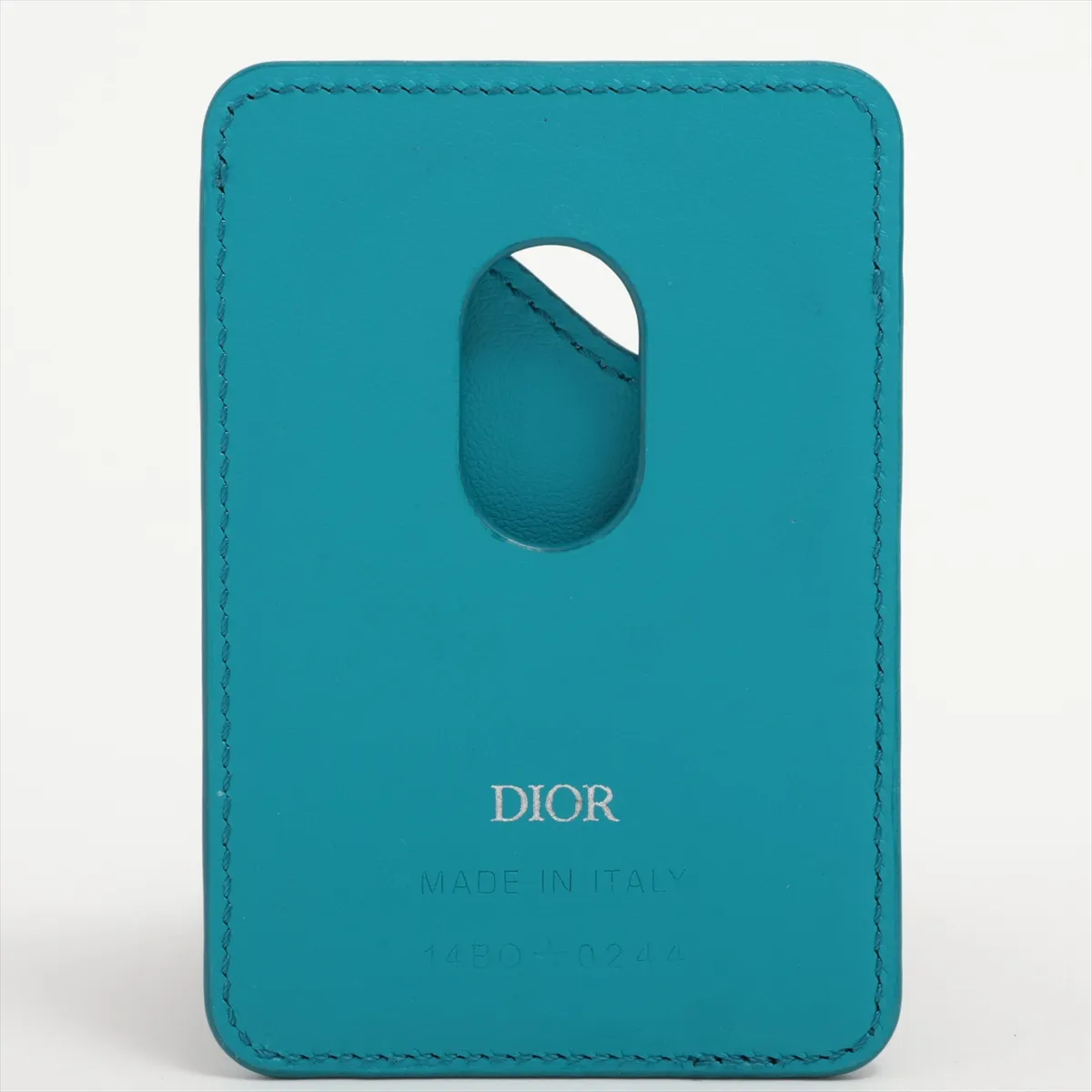Saddle Leather Card Case Light Blue — view 2